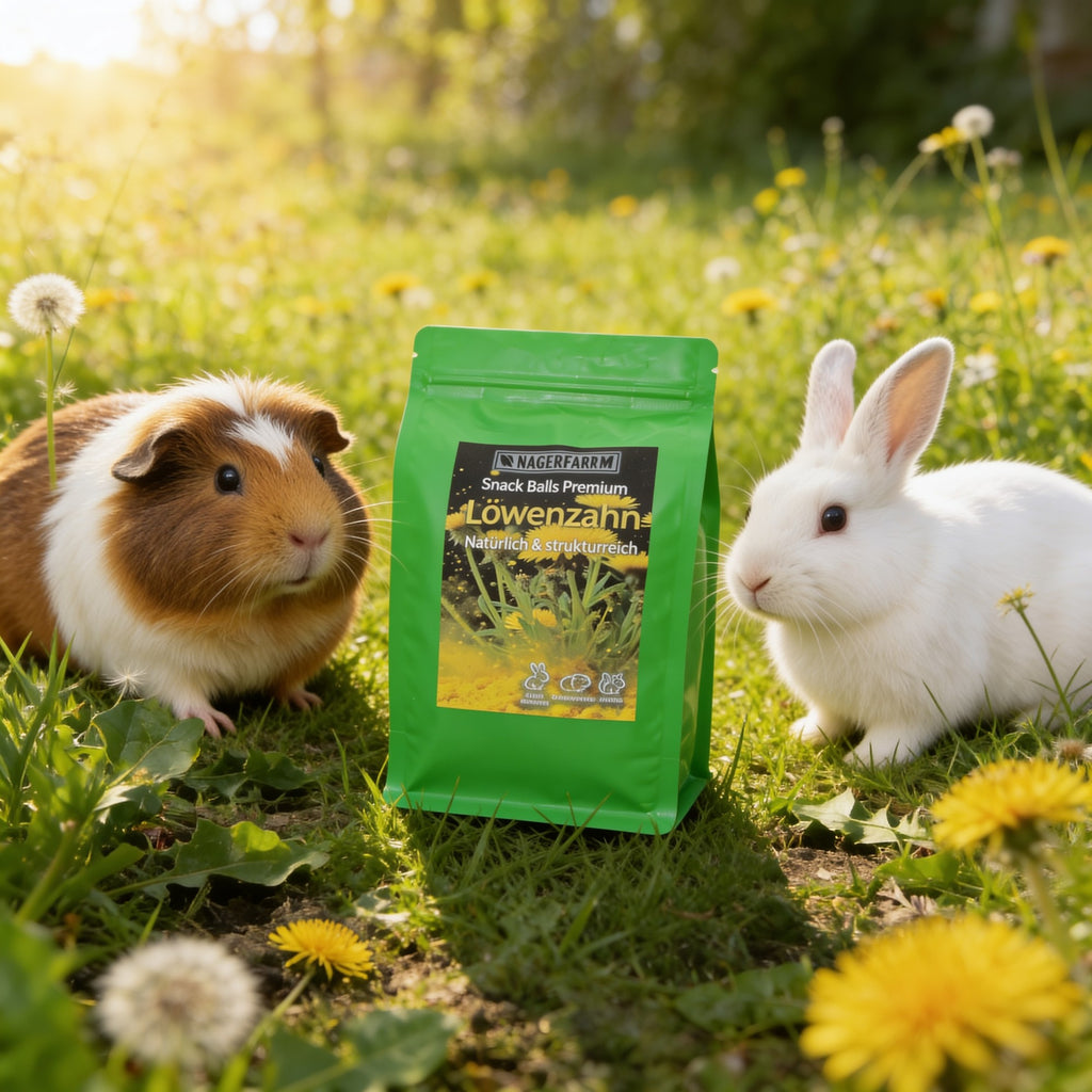 🌼Snack Balls Premium Löwenzahn – Heu-Snack für Meerschweinchen