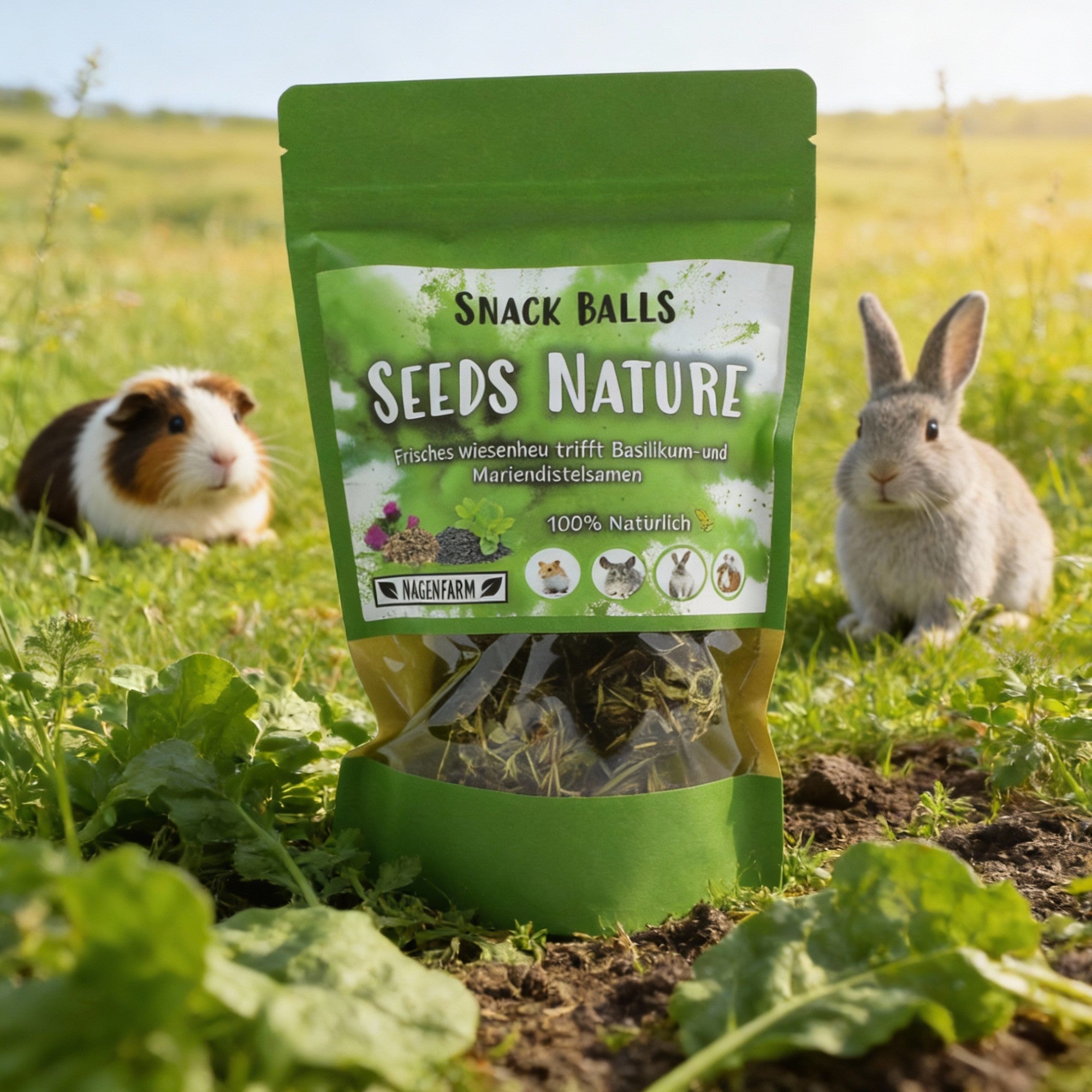 🟢 Snack Balls Seeds Nature – natürliche Vielfalt für gesunde Meerschweinchen
