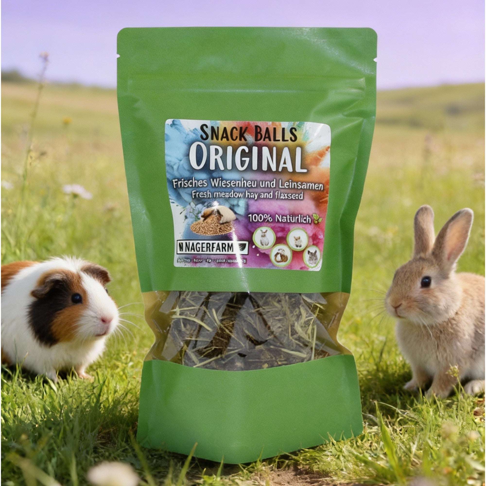 Snack Balls Original – Snack naturale di fieno per porcellini d'India