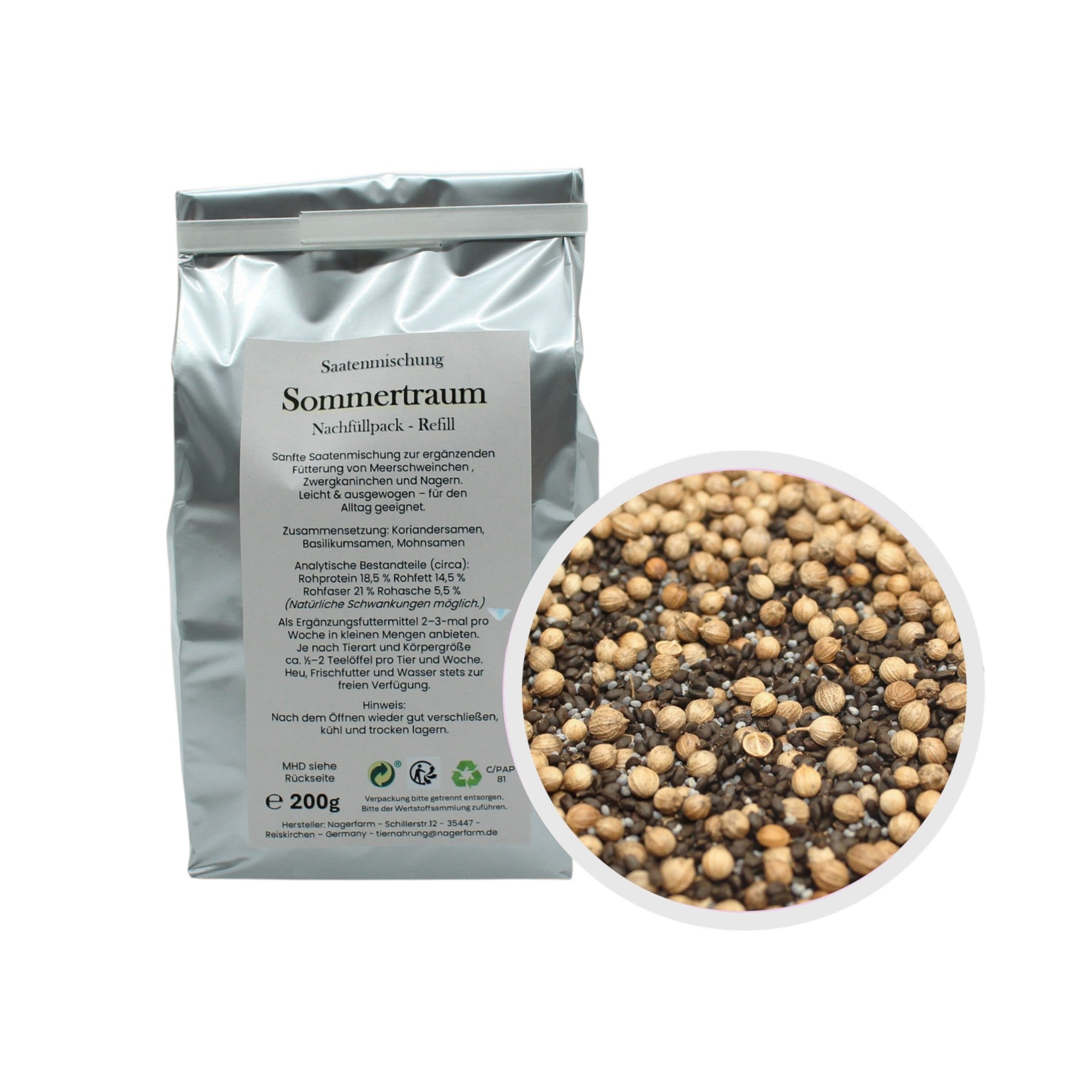 🌞 Saatenmischung Sommertraum – Nachfüllbeutel (Refill)