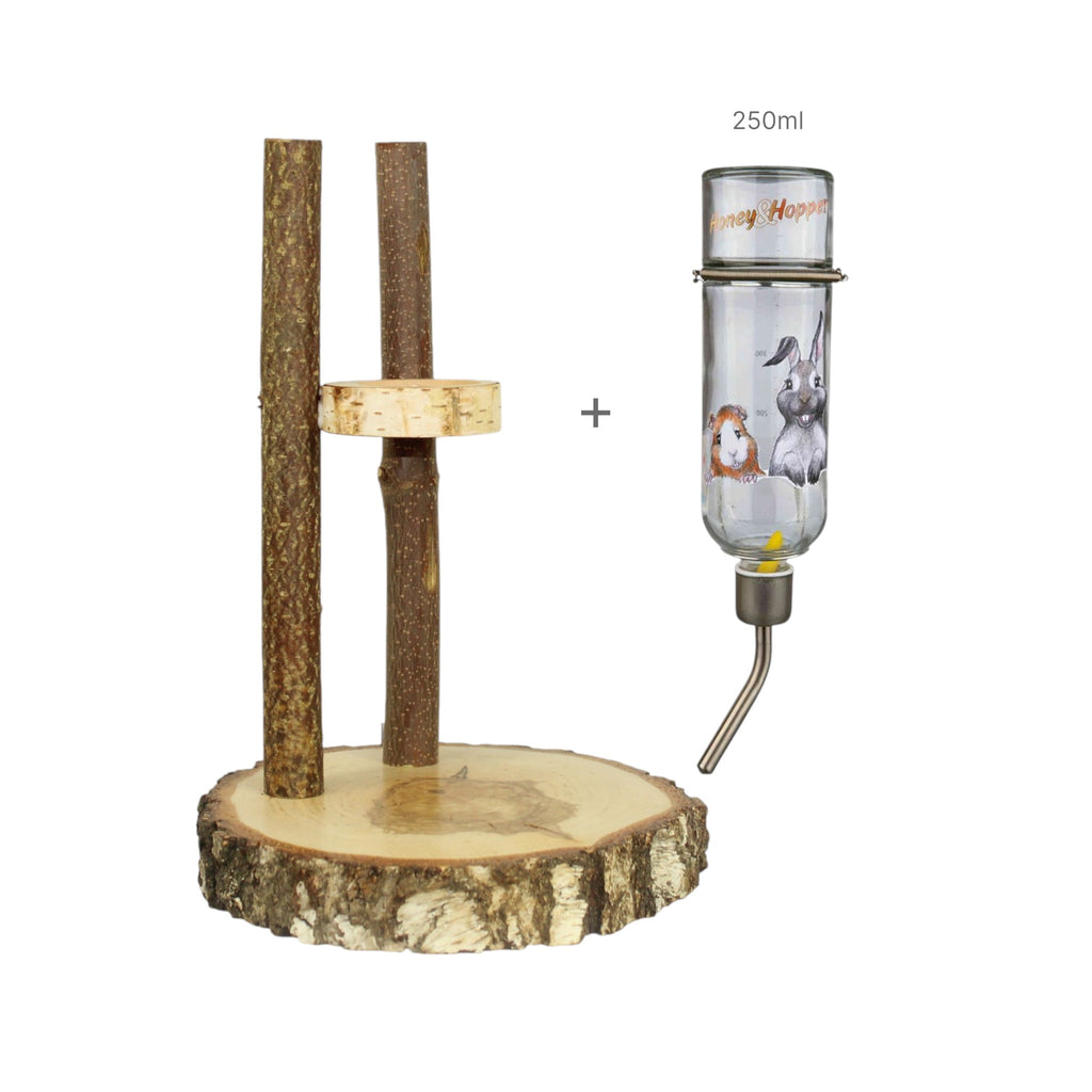 💦 Drinkstation voor cavia's + glazen fles
