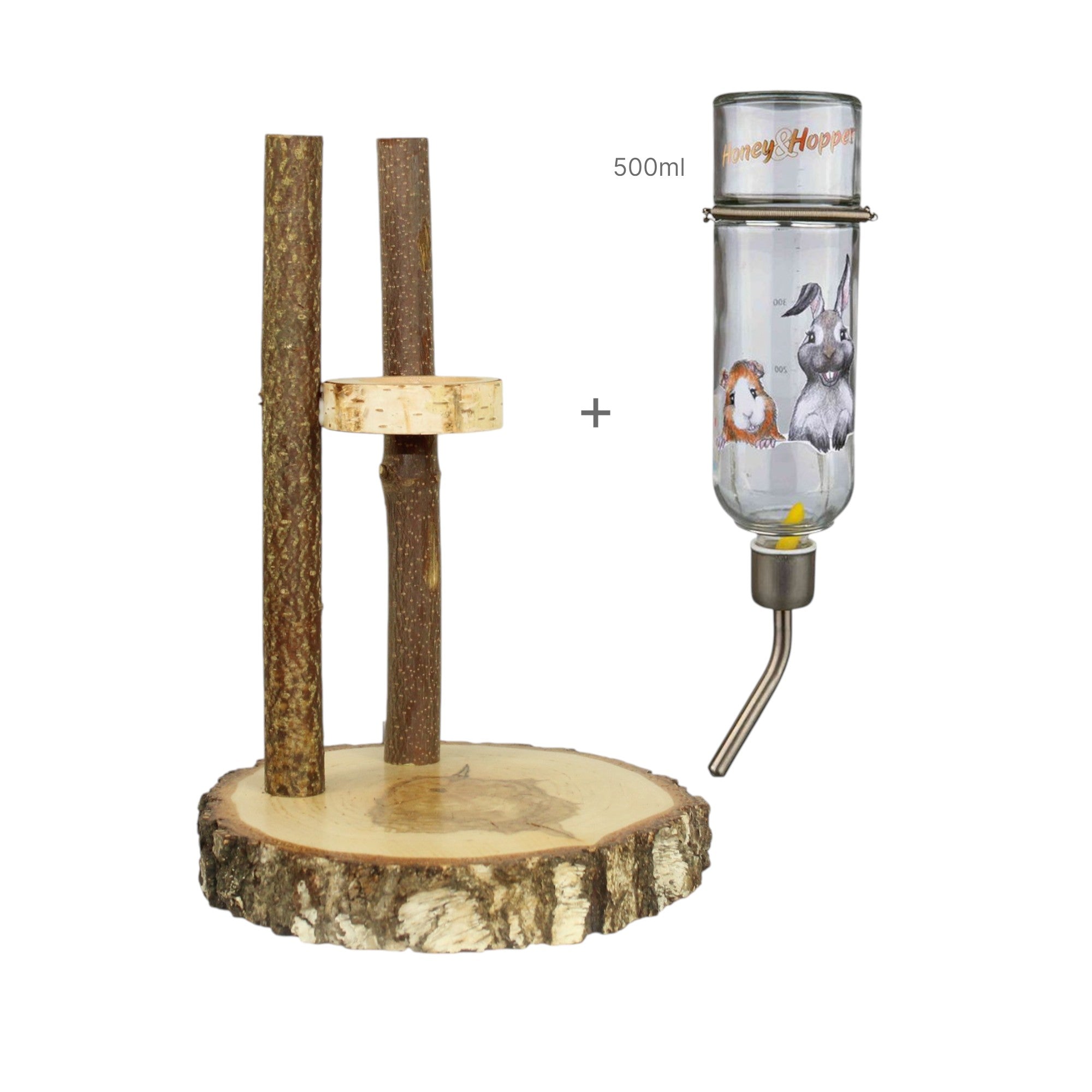 💦 Drinkstation voor cavia's + glazen fles