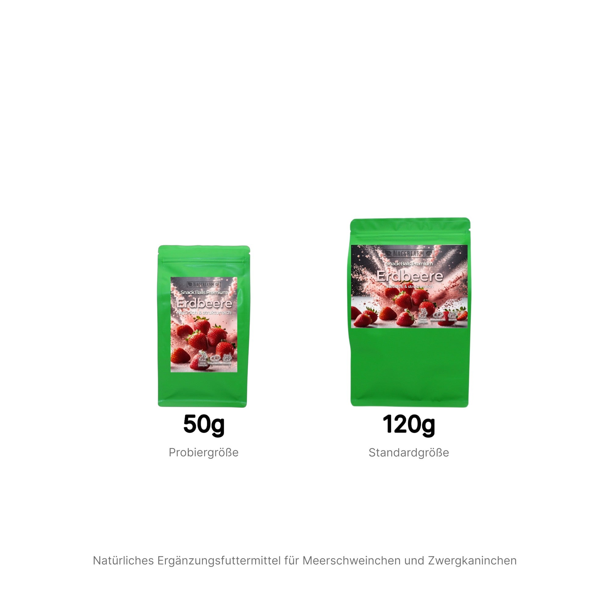 🍓Snack Balls Premium Strawberry – Hay Snack for Guinea Pigs