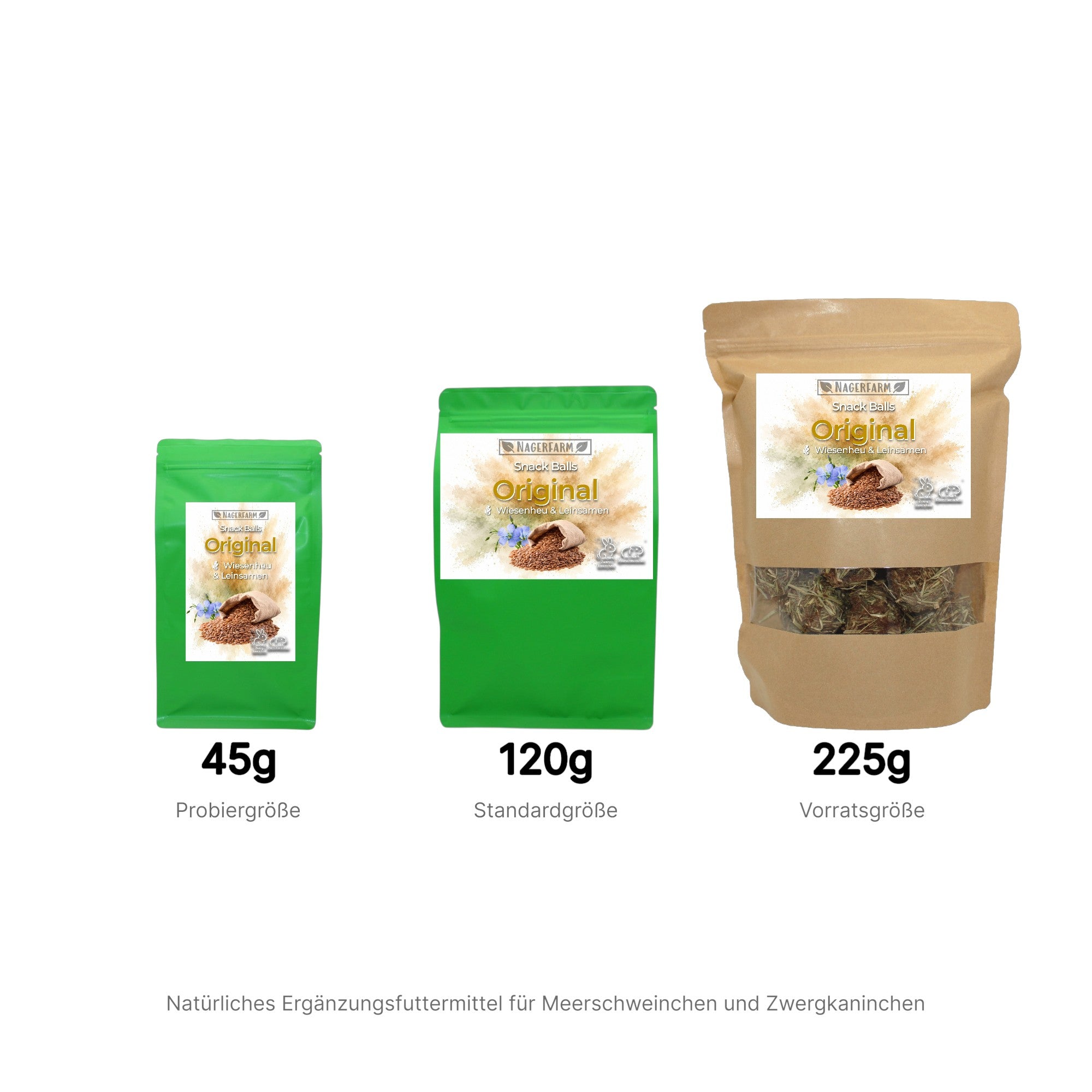 Snack Balls Original – Natural Hay Snack for Guinea Pigs