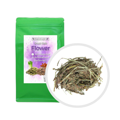 Snack Balls Seeds Flower – Snack natural de heno para conejillos de Indias