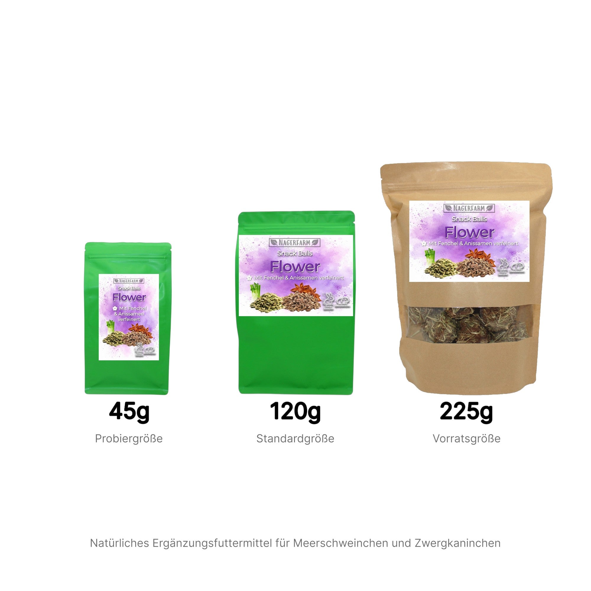 Snack Balls Seeds Flower – Natural Hay Snack for Guinea Pigs