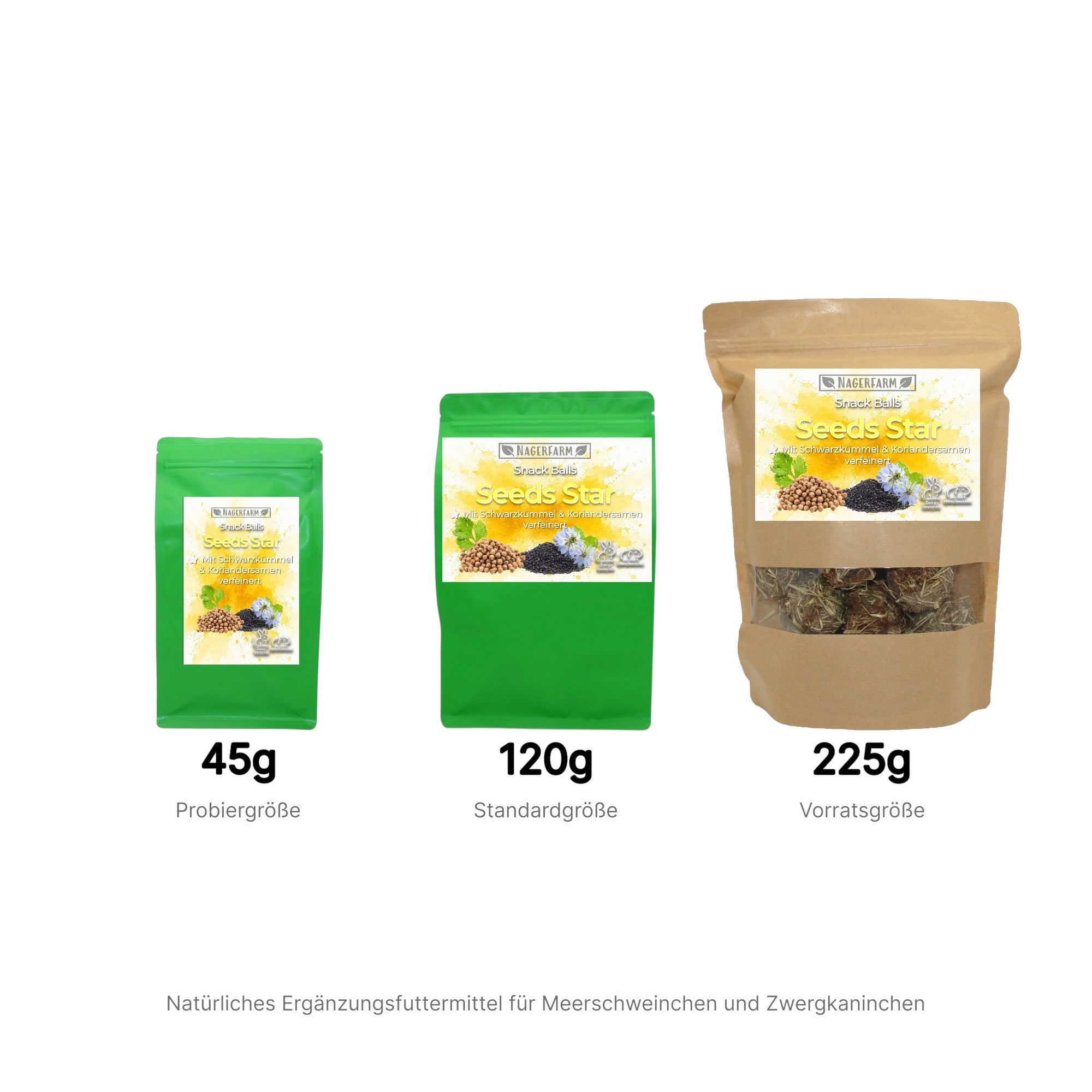 Snack Balls Seeds Star – Natural Hay Snack for Guinea Pigs