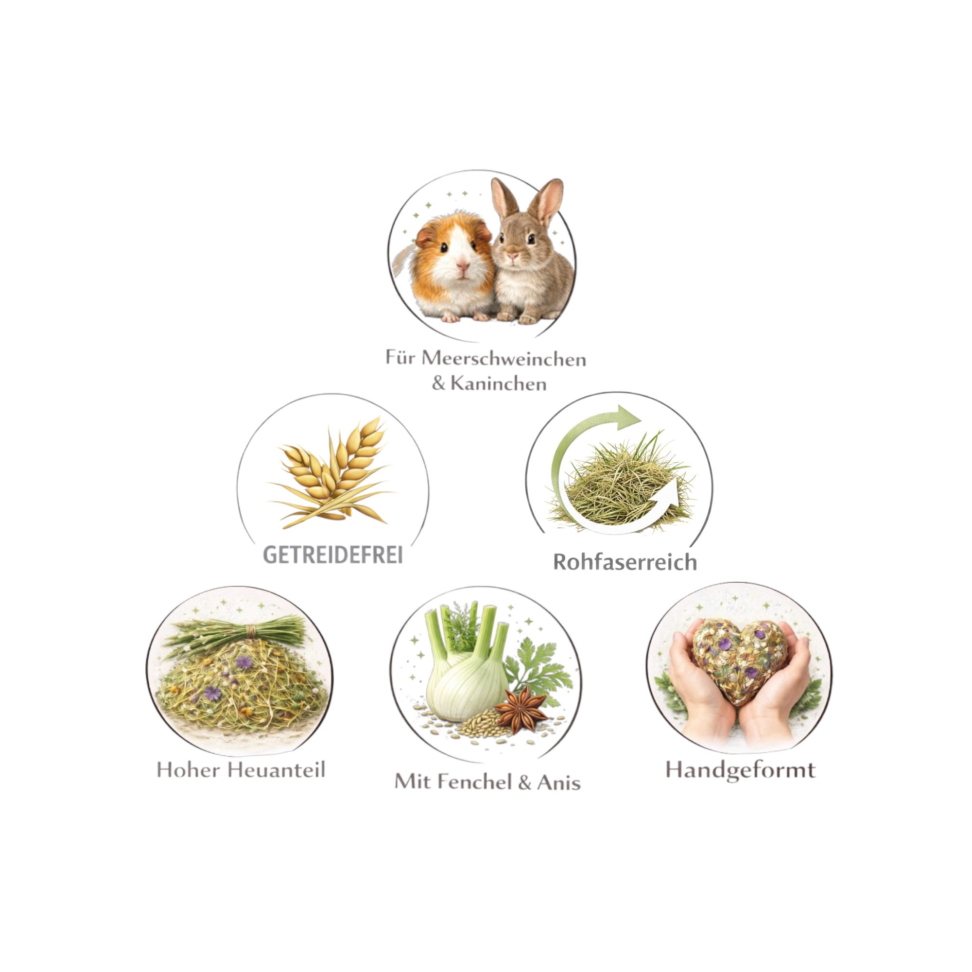 🟣 Snackballen Zaden Bloem – natuurlijke lekkernijen voor cavia's