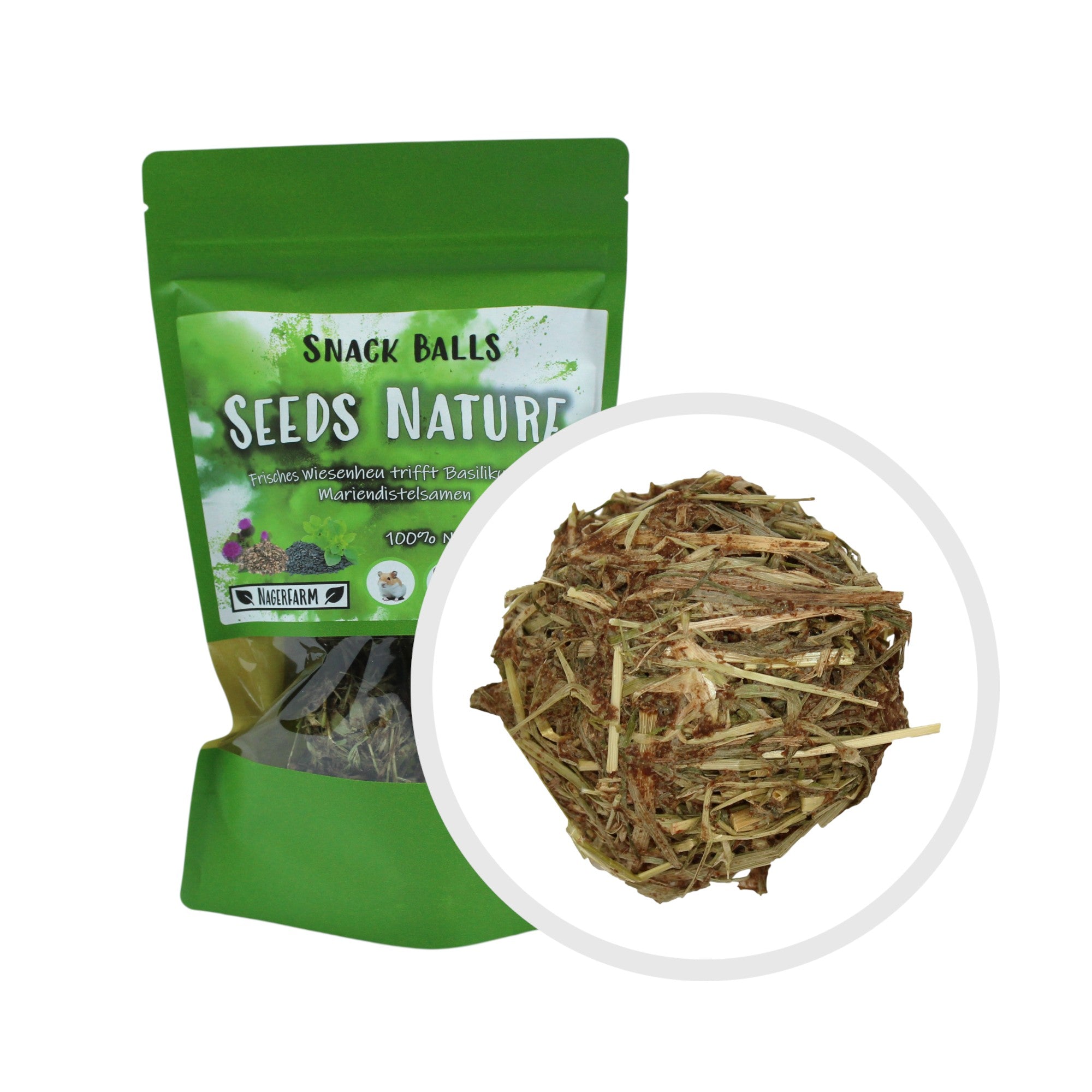 🟢 Snack Balls Seeds Nature – natürliche Vielfalt für gesunde Meerschweinchen