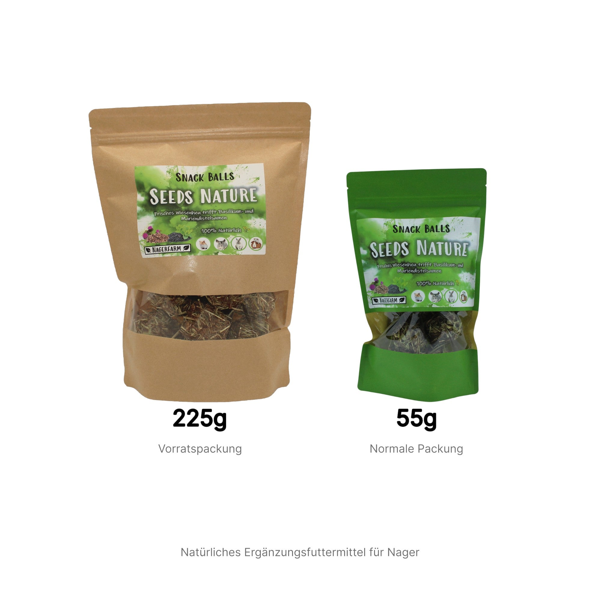 🟢 Snack Balls Seeds Nature – natürliche Vielfalt für gesunde Meerschweinchen