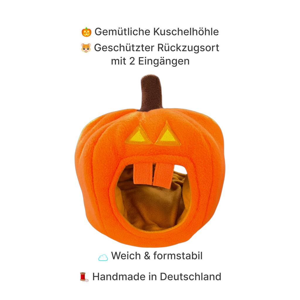 🎃 Gruselkürbis – außergewöhnliche Kuschelhöhle für Meerschweinchen