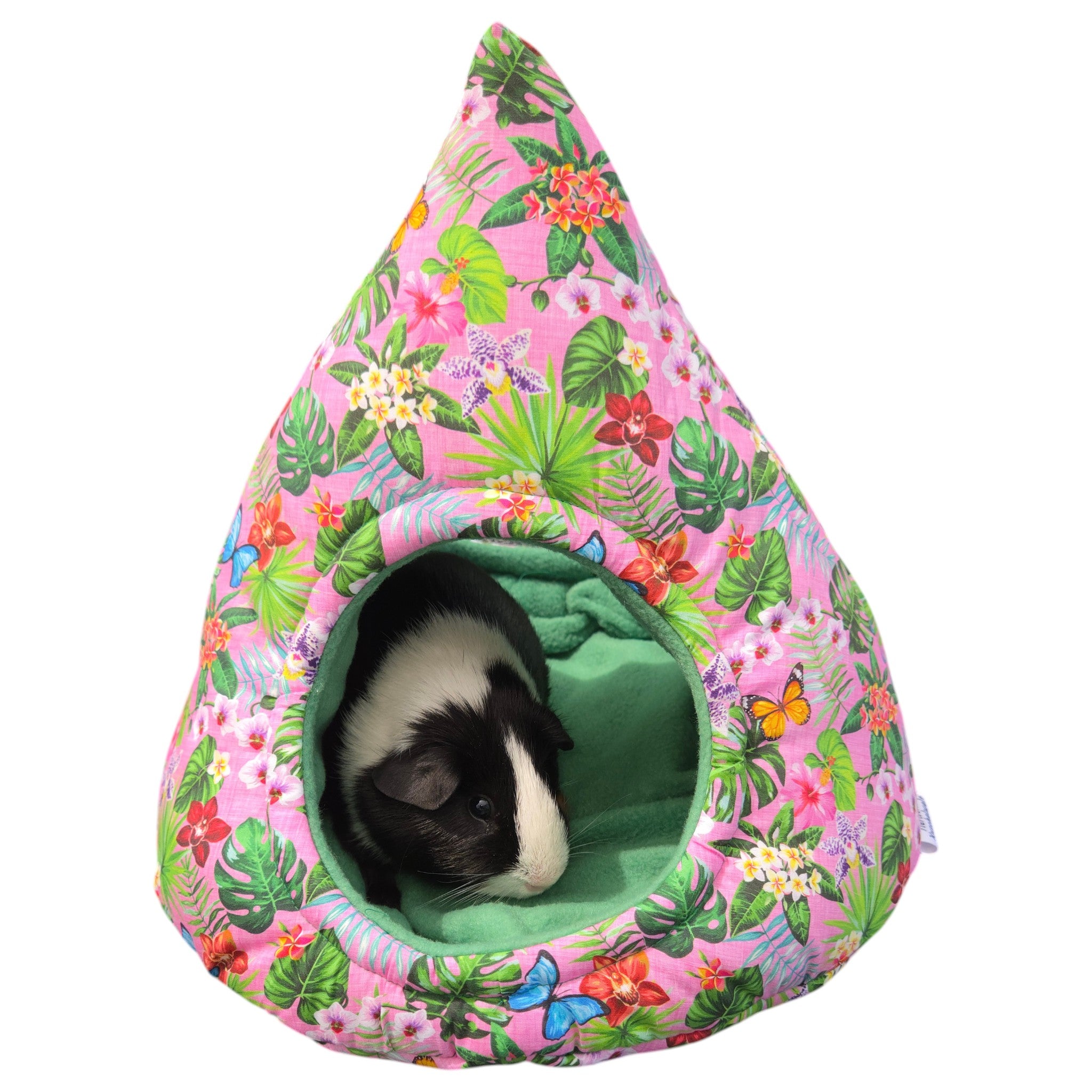 🌸 Kuschelzelt Jungle Rosa – Exklusiver Rückzugsort für Meerschweinchen
