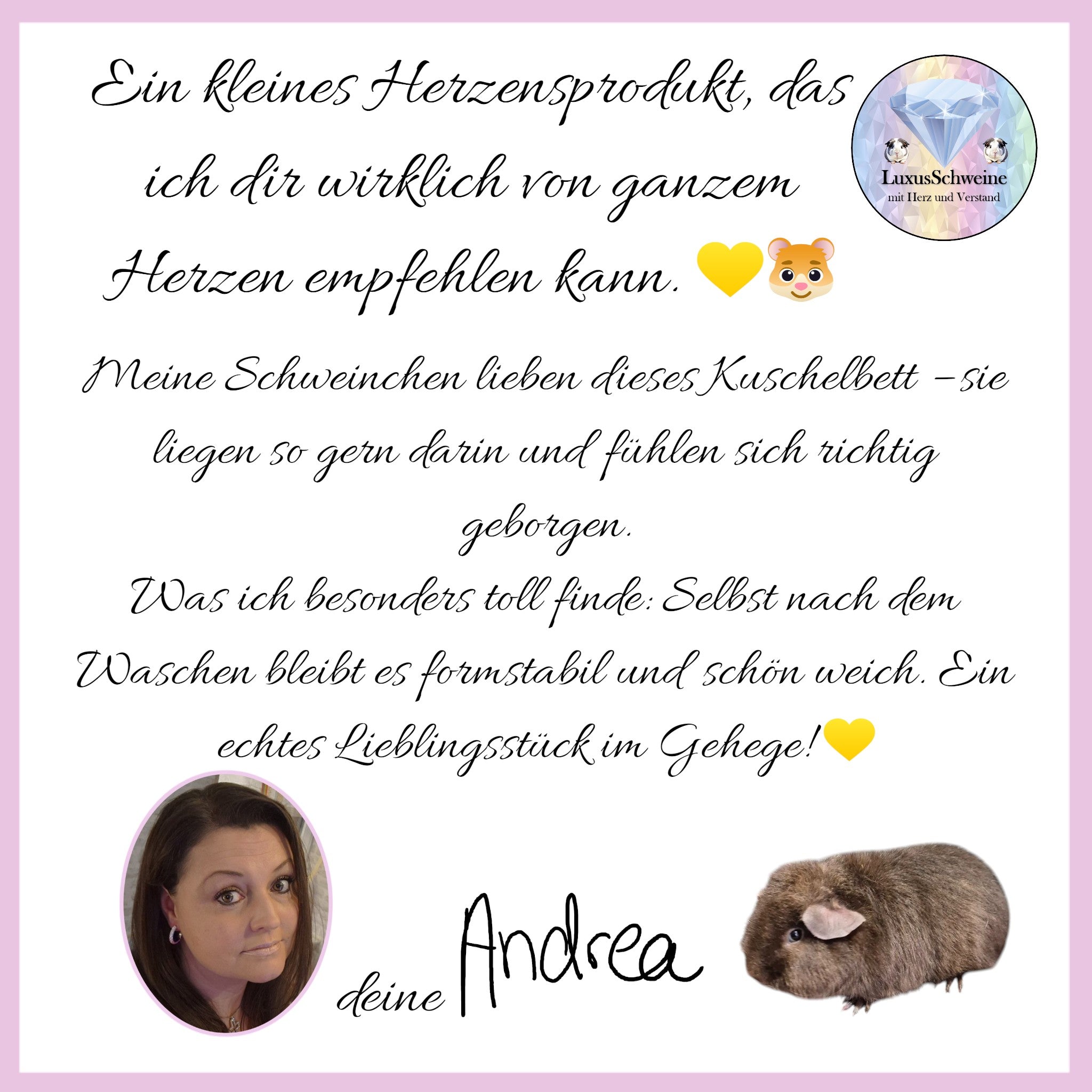 🛏️ Kuschelbett „Herzen - Grau“ – weiches Wohlfühlbettchen für deine Meerschweinchen