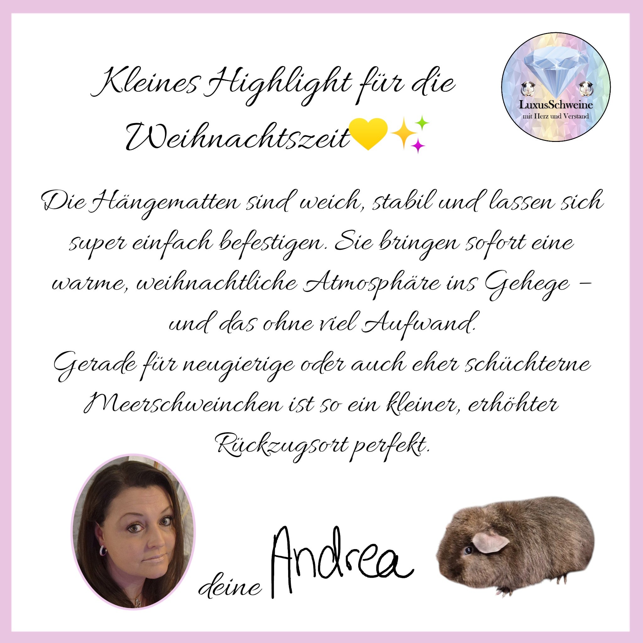 🎄✨ Weihnachtliche Hängematte – Kuscheltraum in festlichem Rot für deine Meerschweinchen