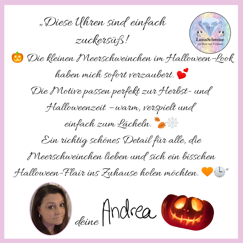 🕰️ Wanduhr „Halloween Party“ – Zeit für gruselige Herbstmomente