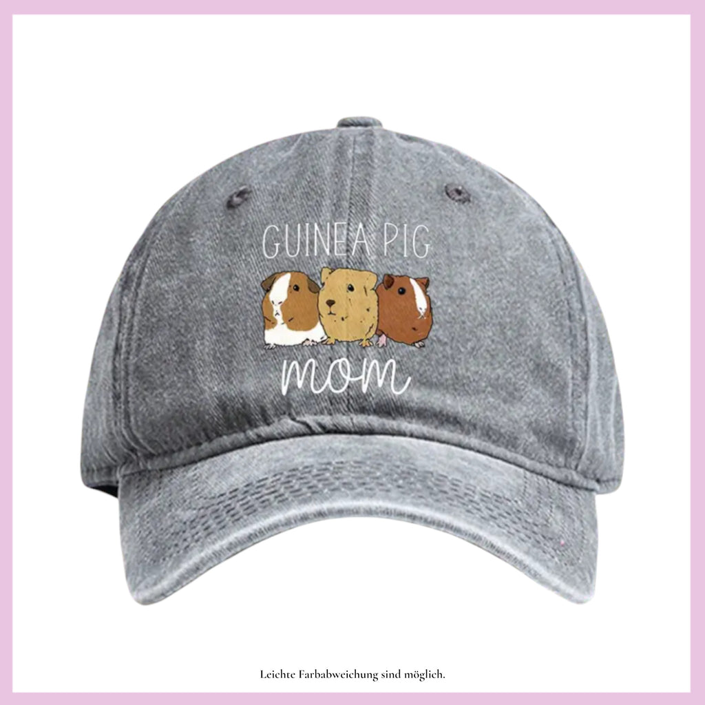 🧢 Basecap „Retro Vibes“ – Nostalgischer Look trifft Meerschweinchen-Liebe