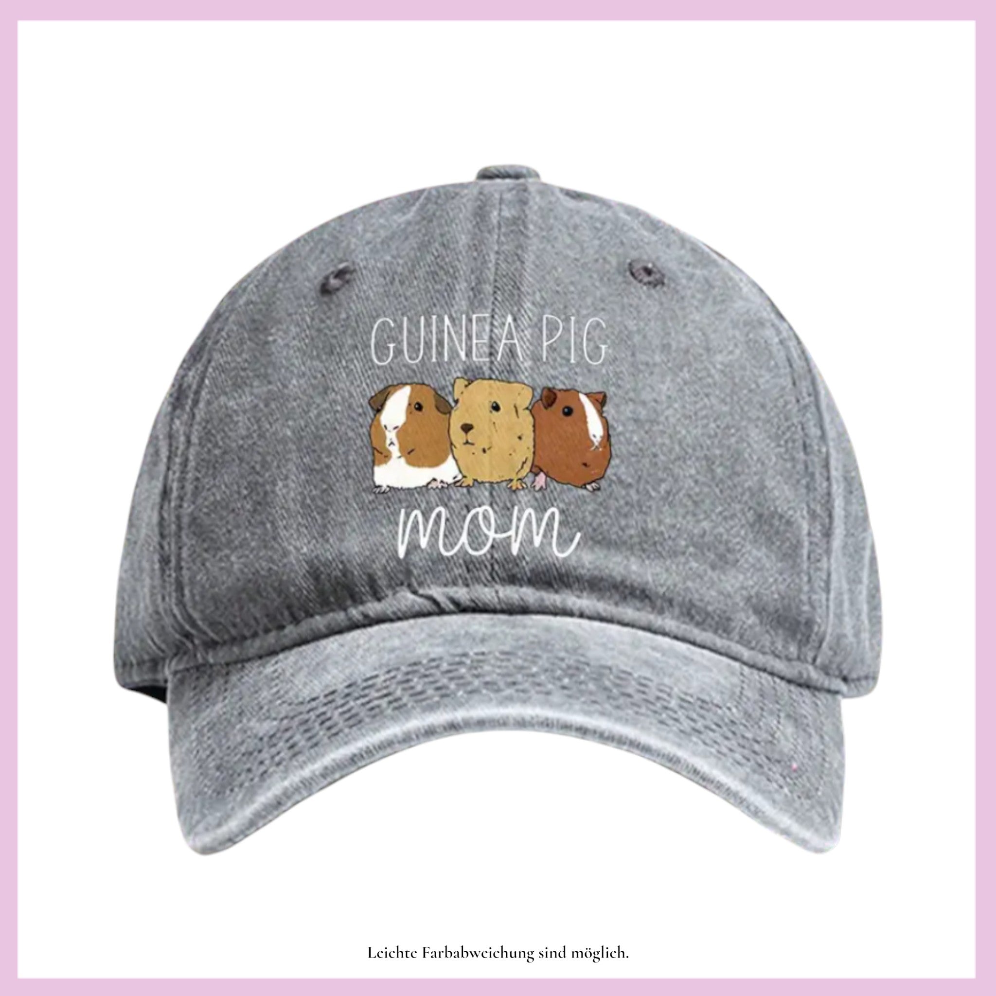 🧢 Basecap „Retro Vibes“ – Nostalgischer Look trifft Meerschweinchen-Liebe