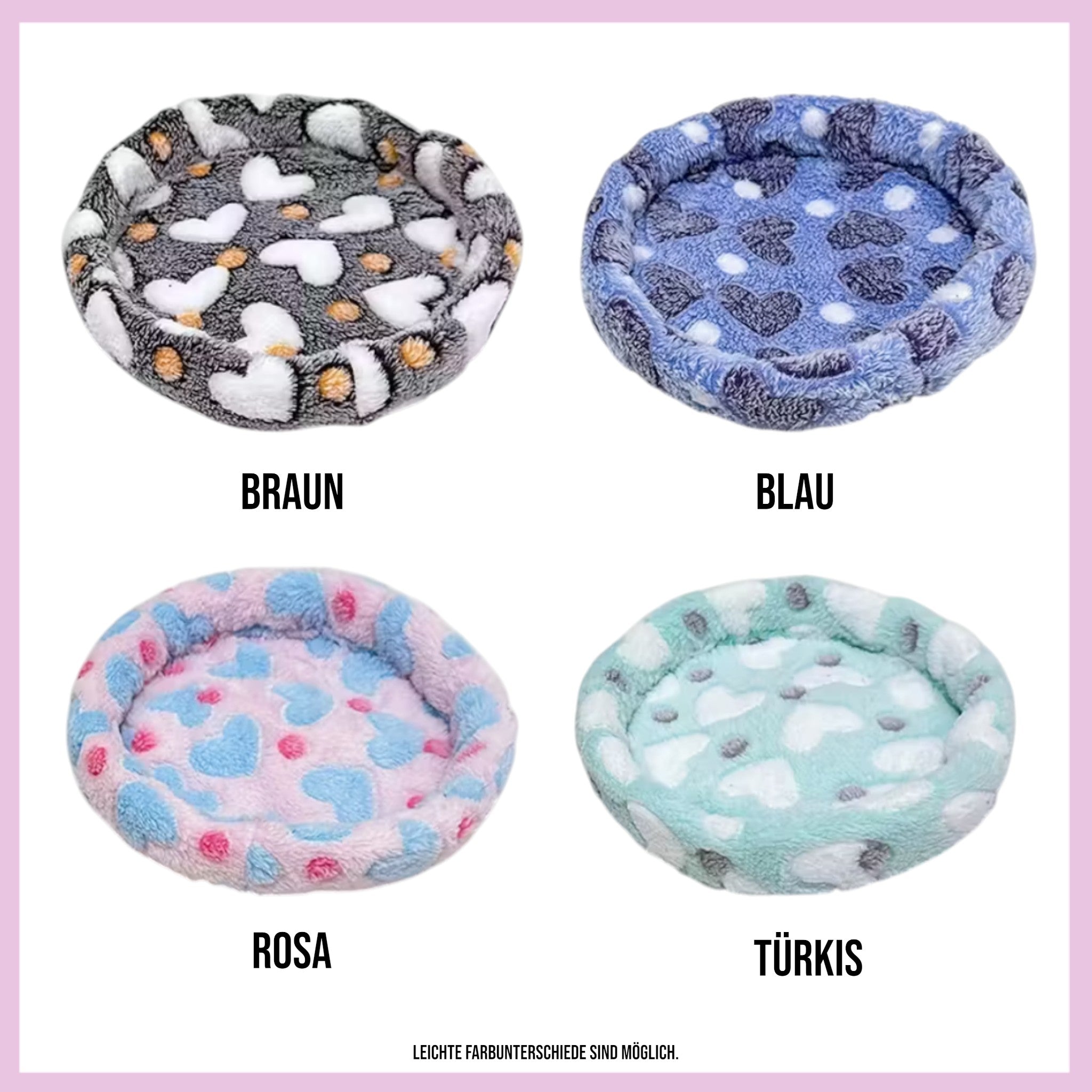 ❤️ Herzbettchen – Rundes Kuschelbettchen für deine Meerschweinchen