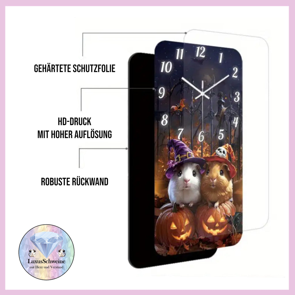 🕰️ Wanduhr „Halloween Party“ – Zeit für gruselige Herbstmomente