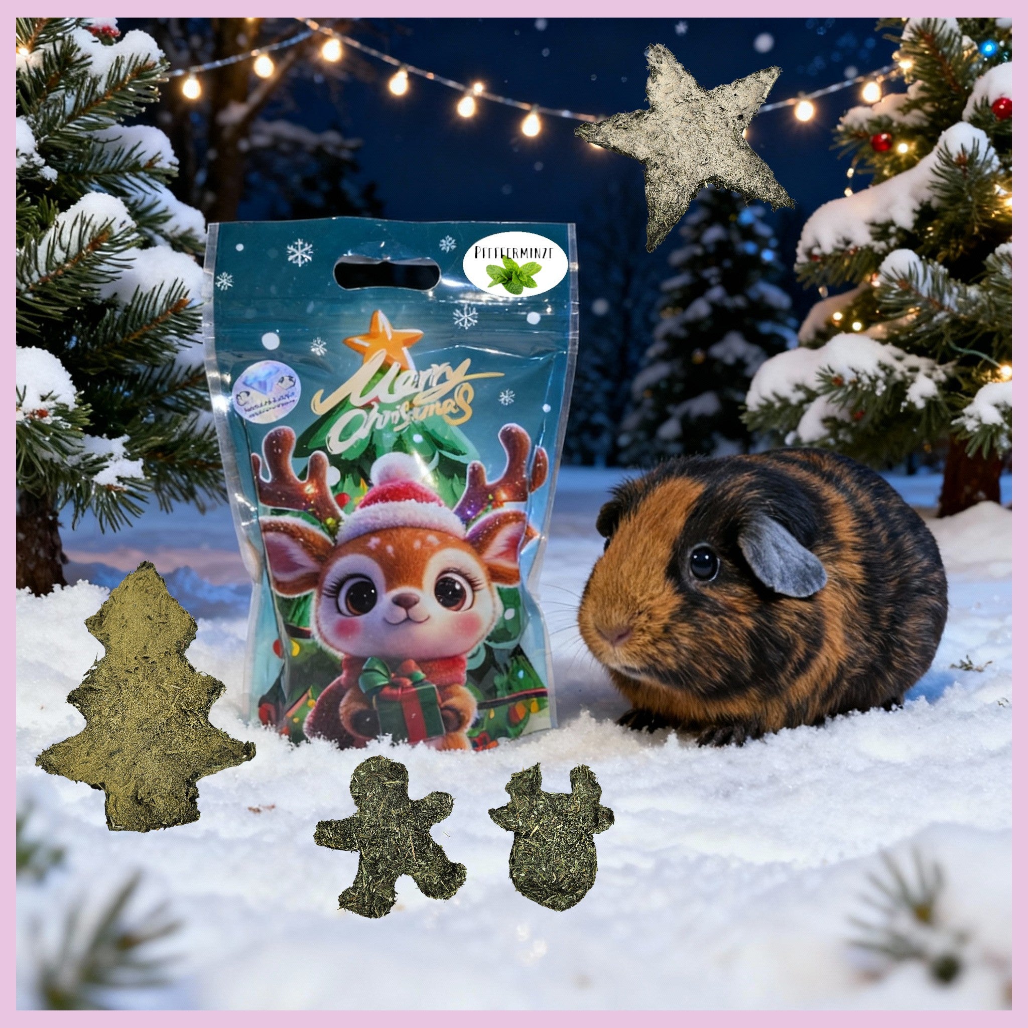 🎄 Weihnachtsheu – Pfefferminze - für Meerschweinchen
