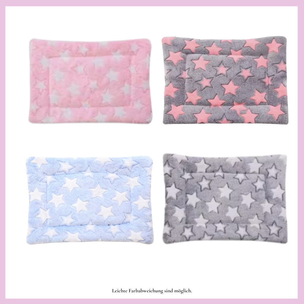 💗 Kuschelbett Sterne klein – weich & gemütlich für Meerschweinchen