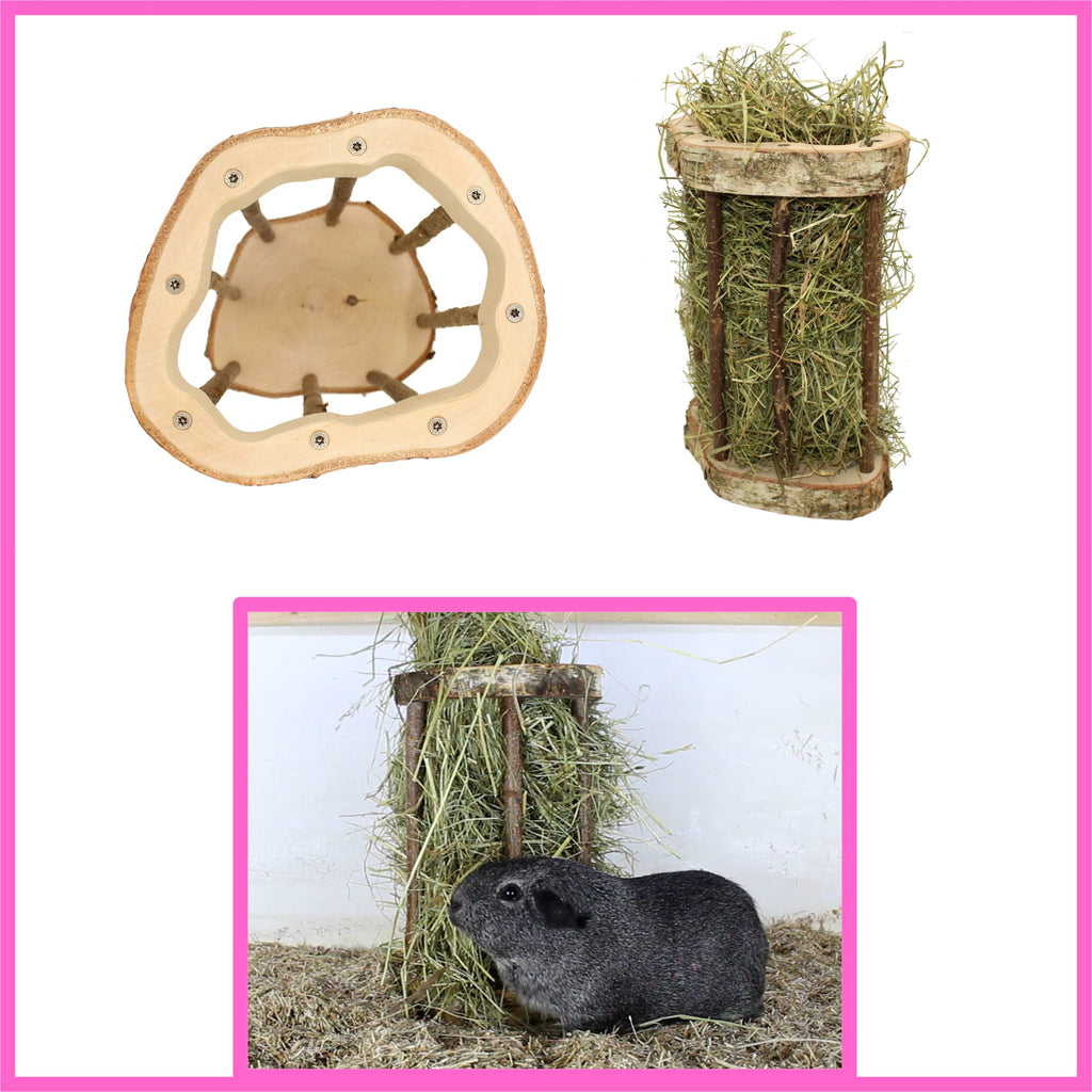 🌿🐹 Heuraufe „Easy Two“ – Nachhaltig, durchdacht & handgefertigt für deine Meerschweinchen!