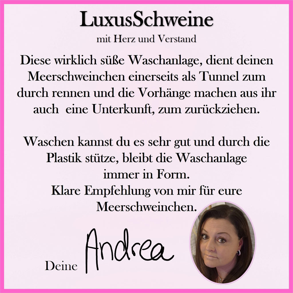 🌸🚿 Waschanlage Rosa – Kuschel-Oase in Rosé für deine Meerschweinchen!
