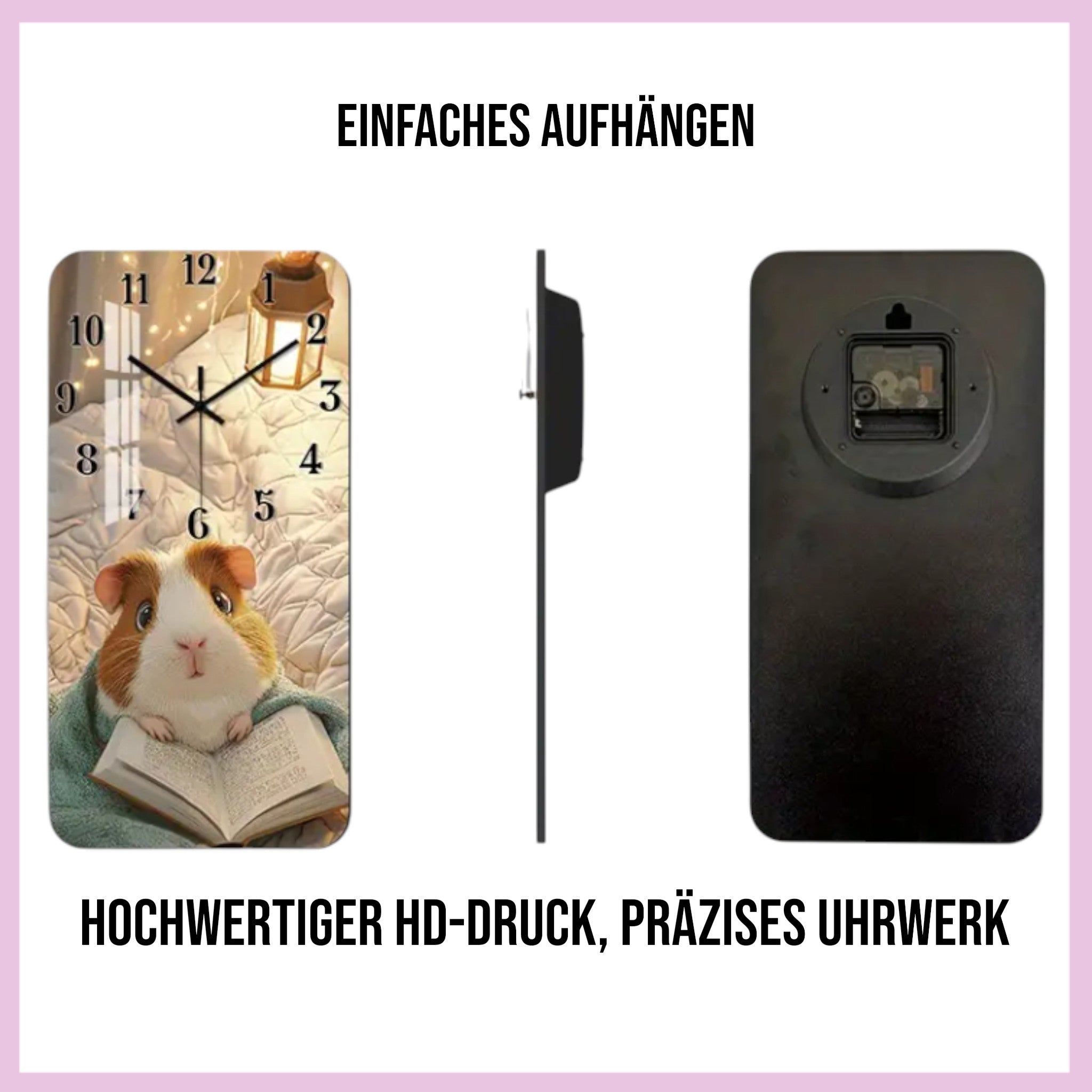 🕰️ Wanduhr „Lesezeit“ – Charmante Uhr für dein Zuhause