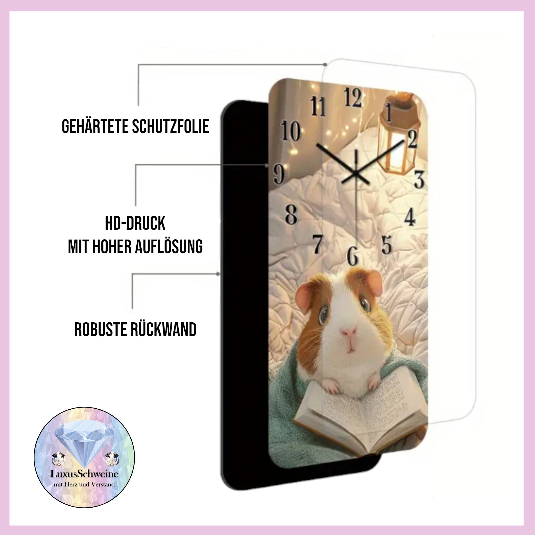 🕰️ Wanduhr „Lesezeit“ – Charmante Uhr für dein Zuhause