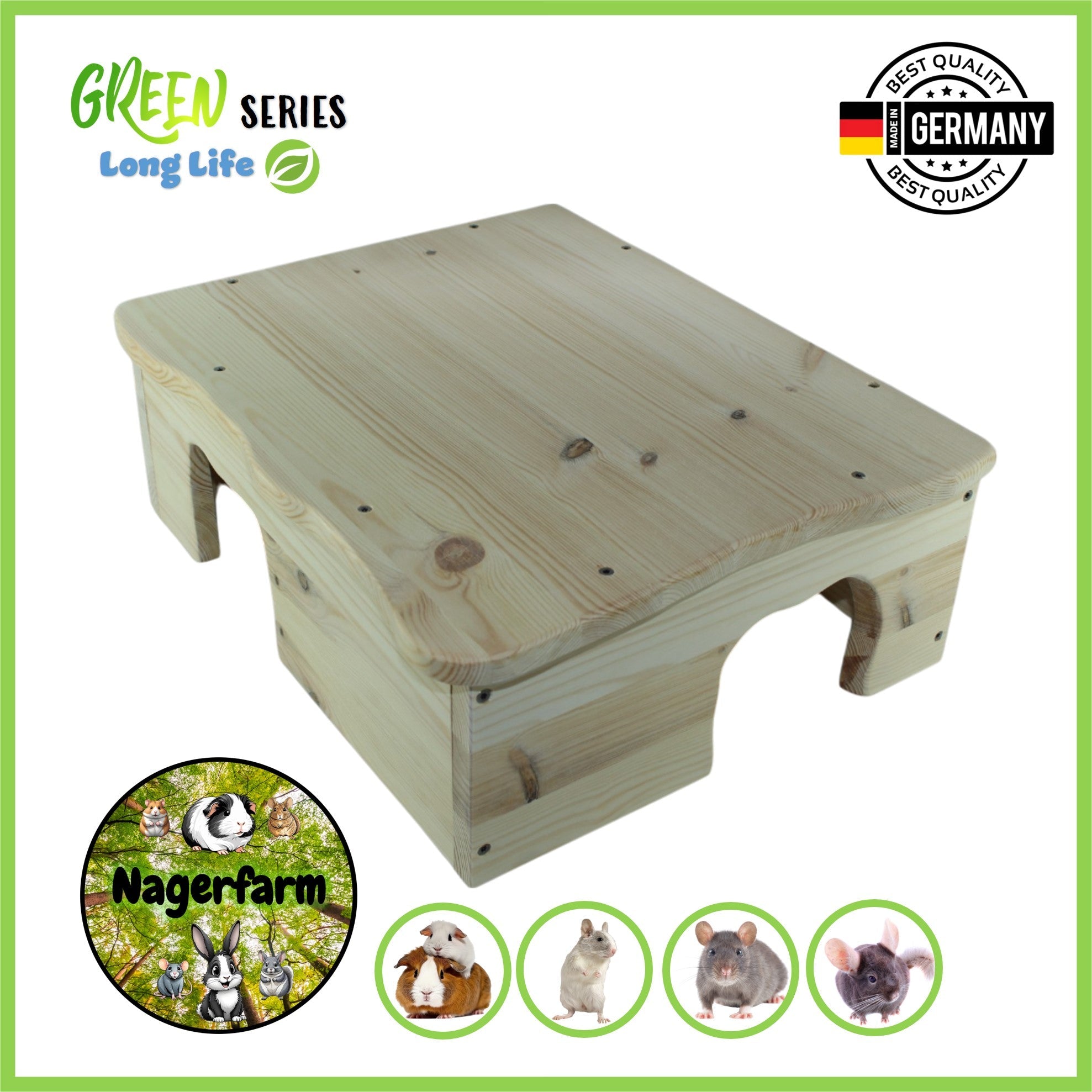 🏢Farmhaus 3.2 – Geräumiges Eckhaus für deine Meerschweinchen