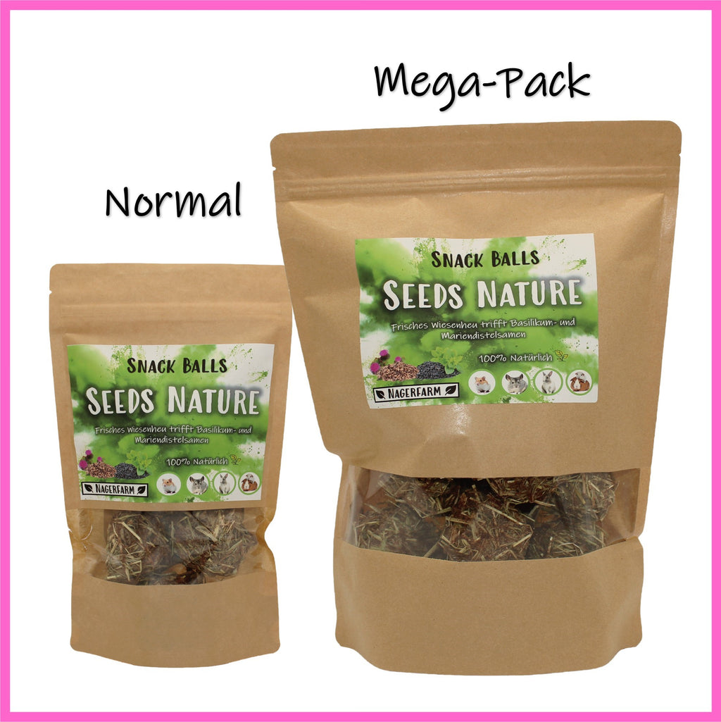 🟢 Snack Balls Seeds Nature – natürliche Vielfalt für gesunde Meerschweinchen