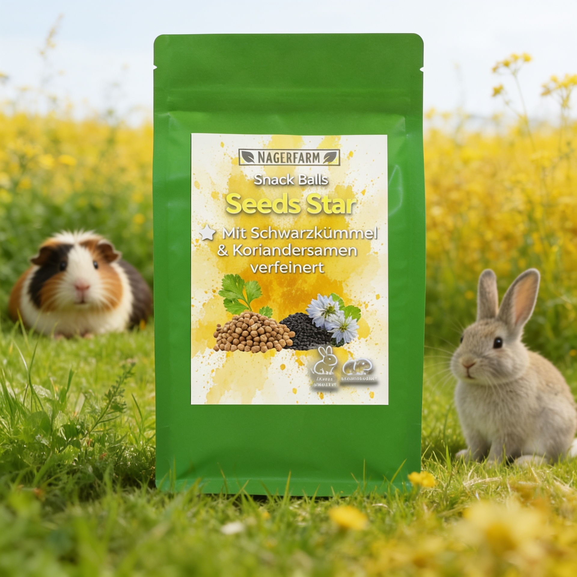 Snack Balls Seeds Star – Natural Hay Snack for Guinea Pigs