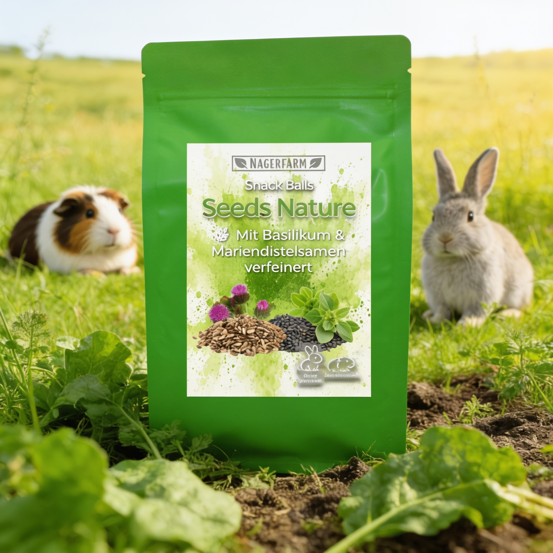 Snack Balls Seeds Nature – Natural Hay Snack for Guinea Pigs