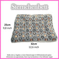 ✨ Sternchenbett Grau-Blau-Bunt – kuschelig weich & formstabil für Meerschweinchen