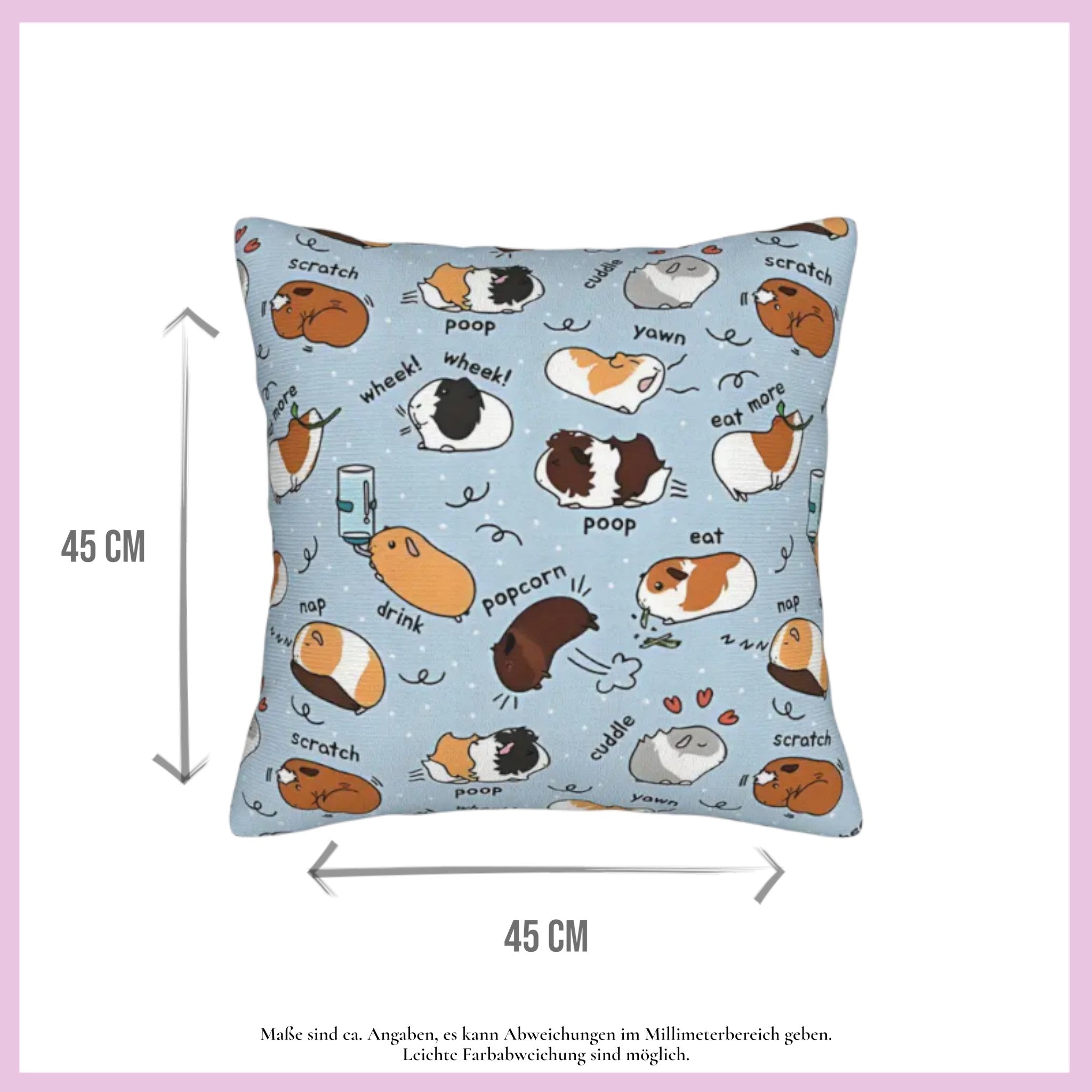 🛋️ Kissen „Meeri Poop Blau“ – Der humorvolle Hingucker für dein Zuhause