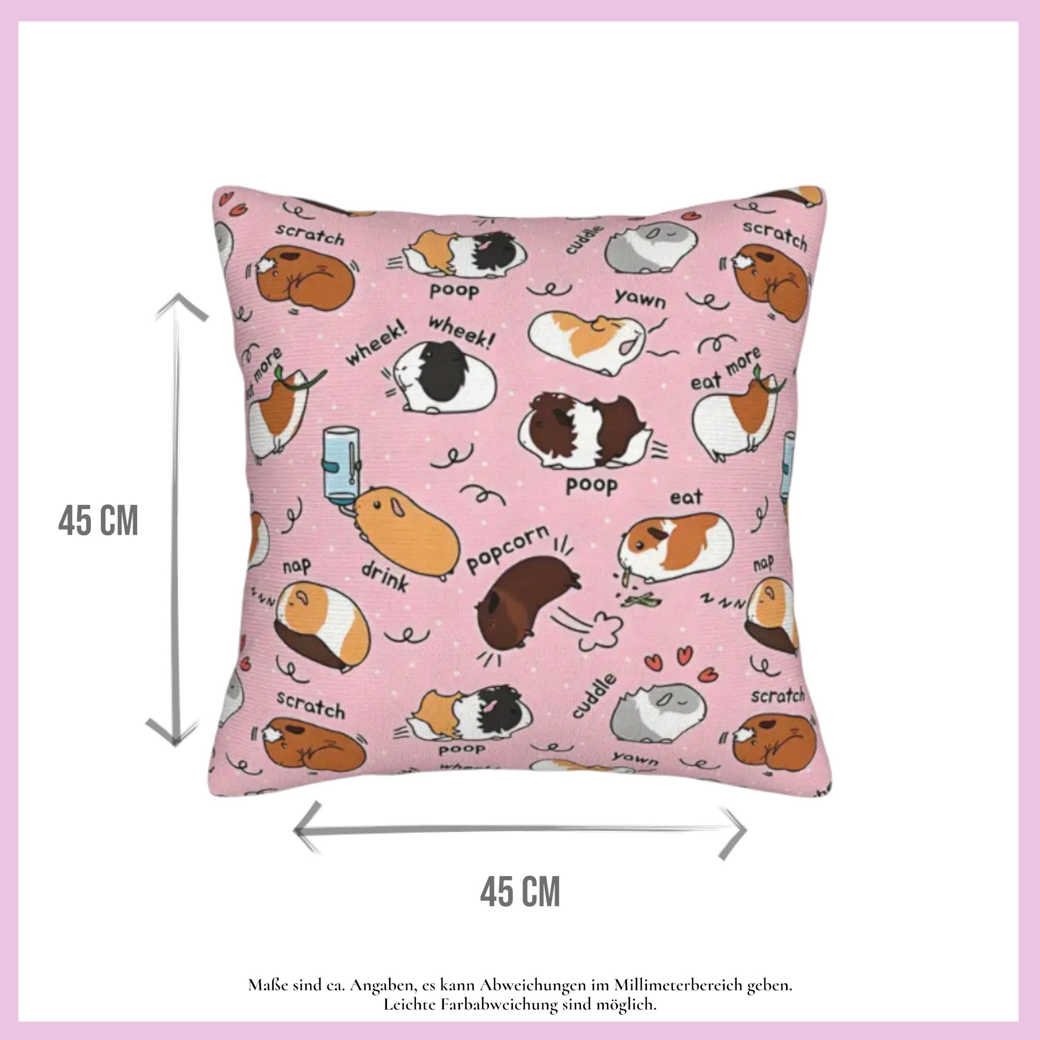 🛋️ Kissen „Meeri Poop Rosa“ – Der humorvolle Hingucker für dein Zuhause