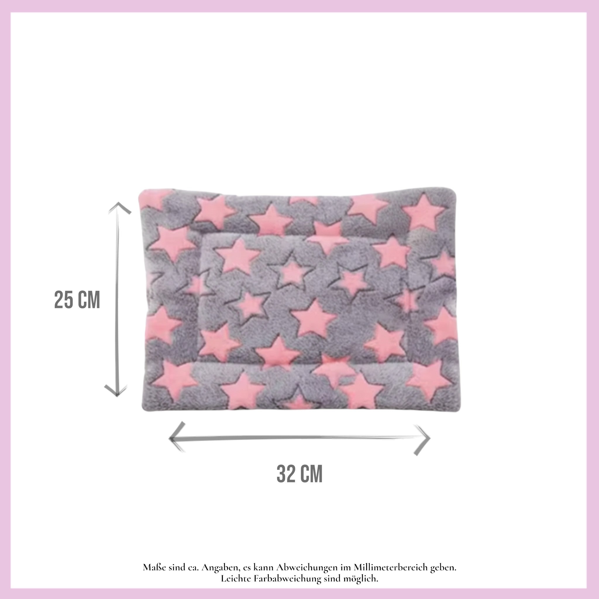💗 Kuschelbett Sterne klein – weich & gemütlich für Meerschweinchen