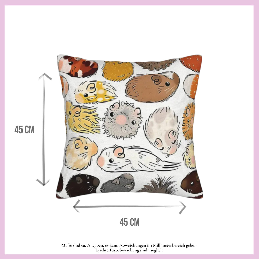 🛋️ Kissen „Comic Meeris“ – Kuscheliges Highlight für dich & deine Fellnasen