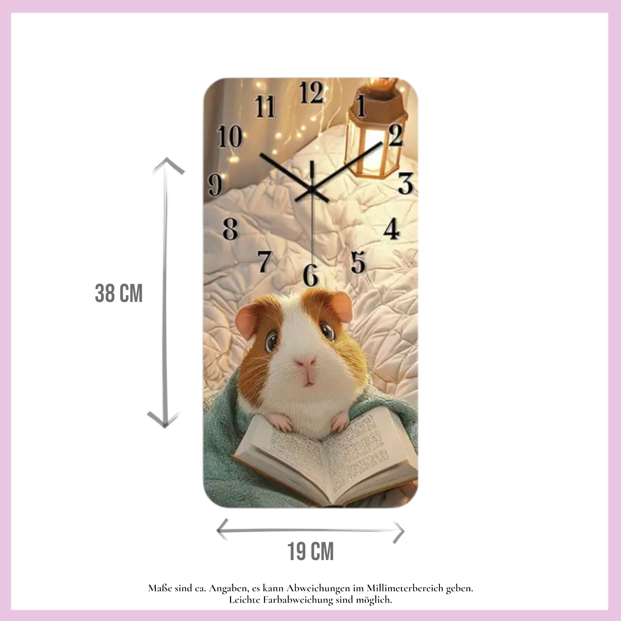 🕰️ Wanduhr „Lesezeit“ – Charmante Uhr für dein Zuhause