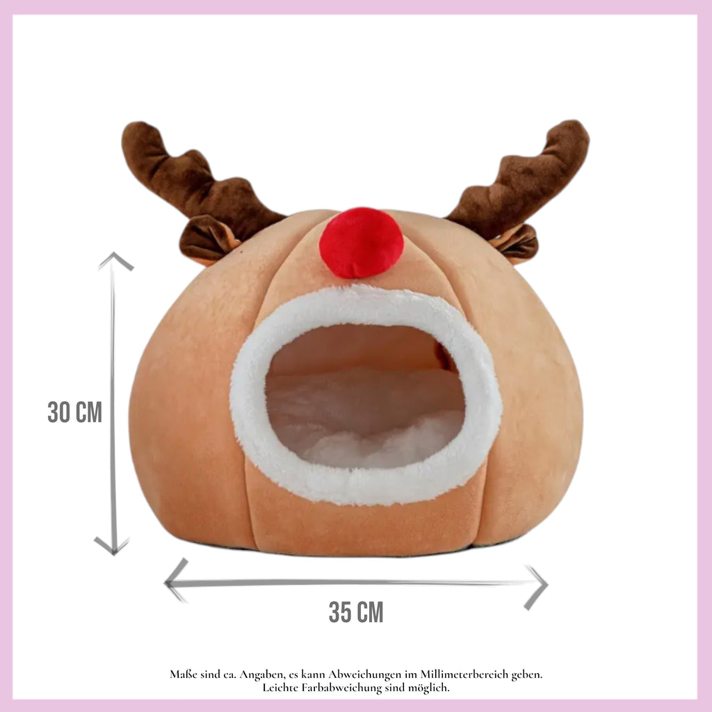 🦌❄️ Rentier-Haus – das kuscheligste Winterhäuschen für deine Meerschweinchen