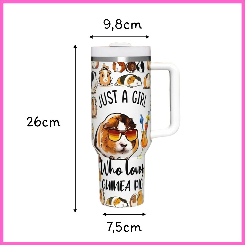 💕 Trend-Trinkflasche Just a Girl who loves Guinea Pigs
