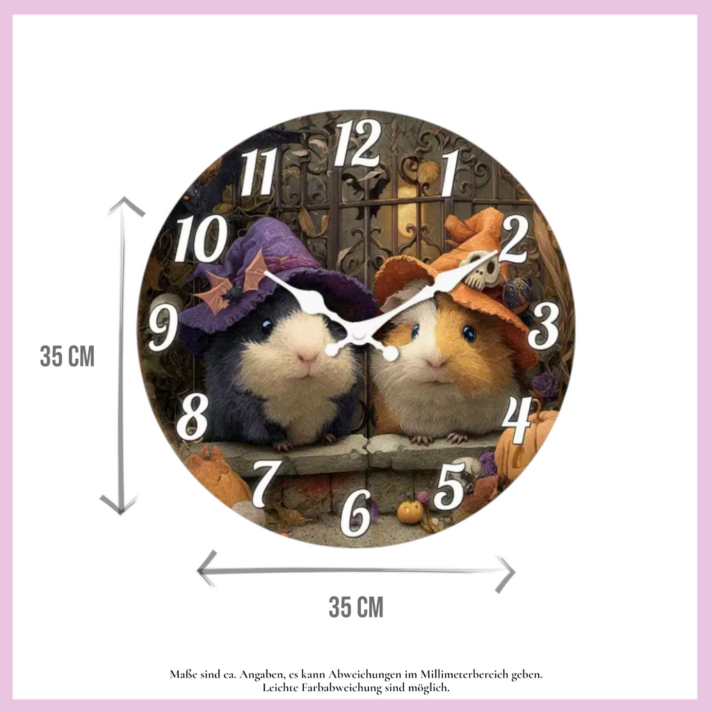 🕰️ Wanduhr „Halloween“ – Zeit für Grusel & Herbstzauber