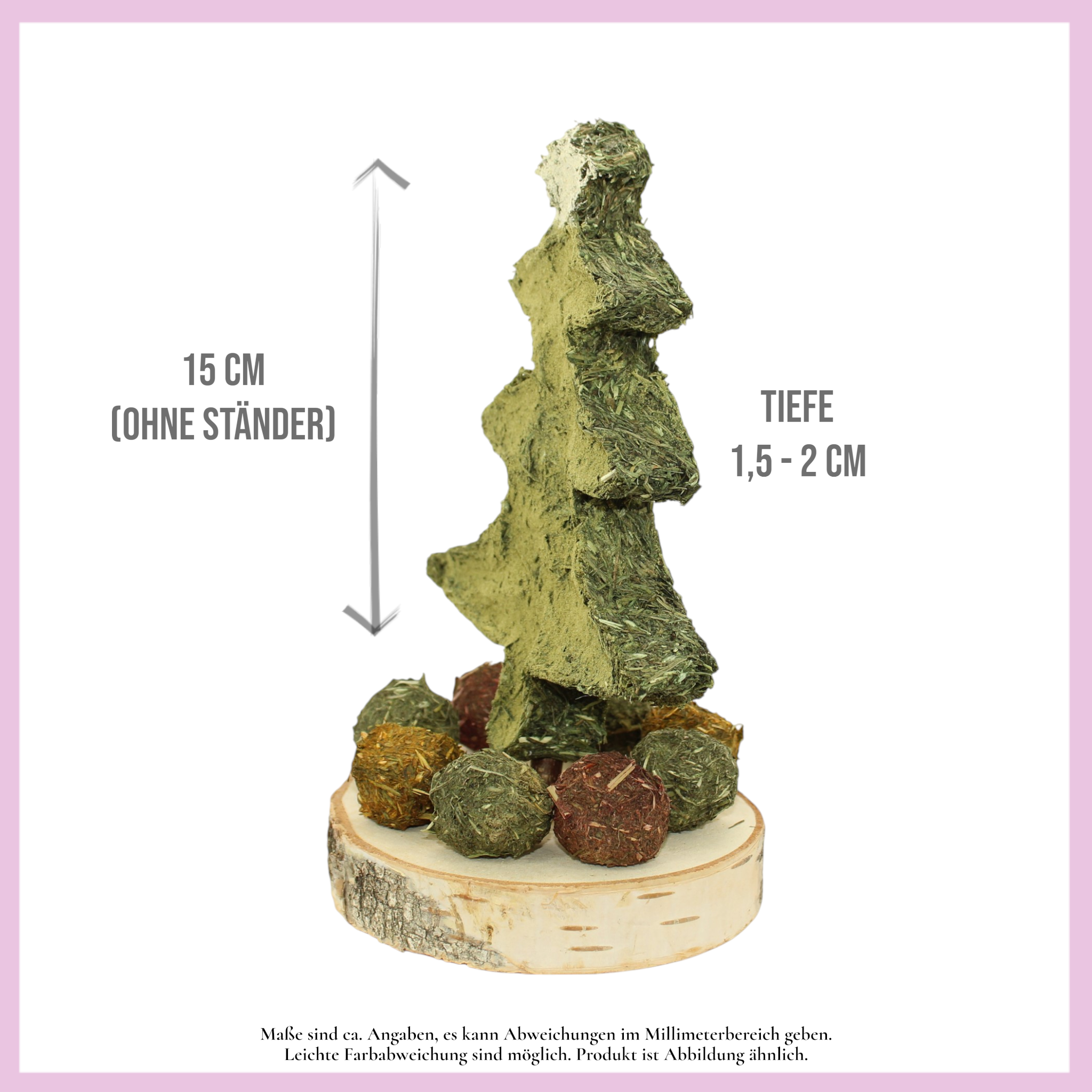 🎄 Weihnachtsbaum aus Heu XL – das festliche Highlight für deine Meerschweinchen