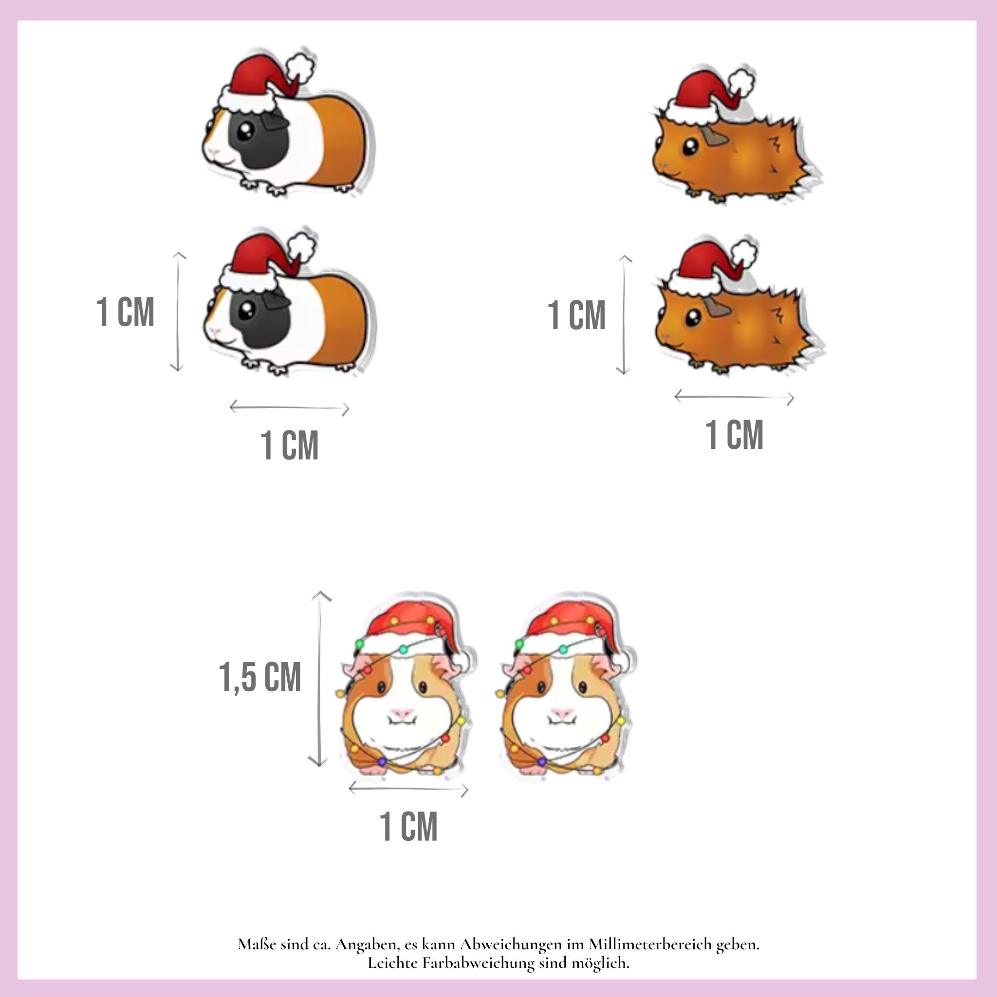 🎄✨ Xmas Ohrstecker – Süße weihnachtliche Ohrringe für Meerifans