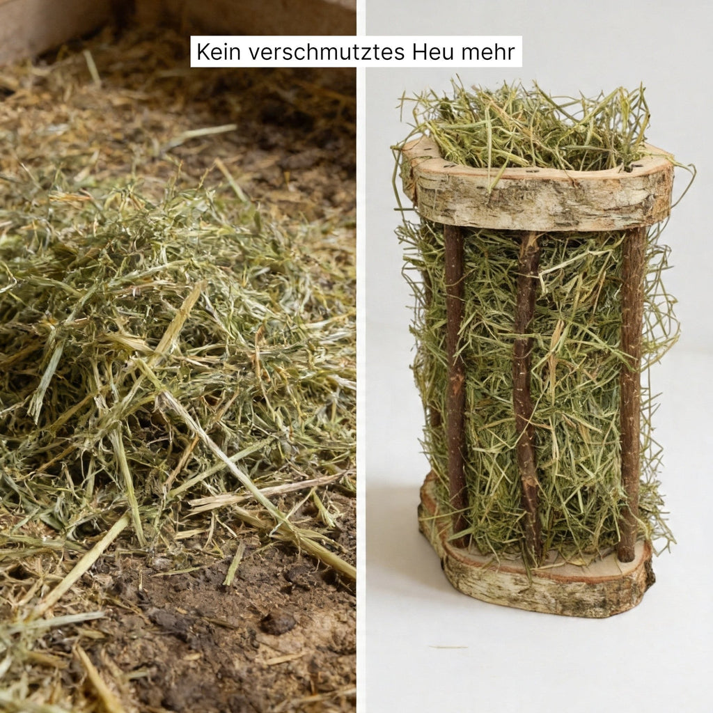 🌿🐹 Heuraufe „Easy Two“ – Nachhaltig, durchdacht & handgefertigt für deine Meerschweinchen!