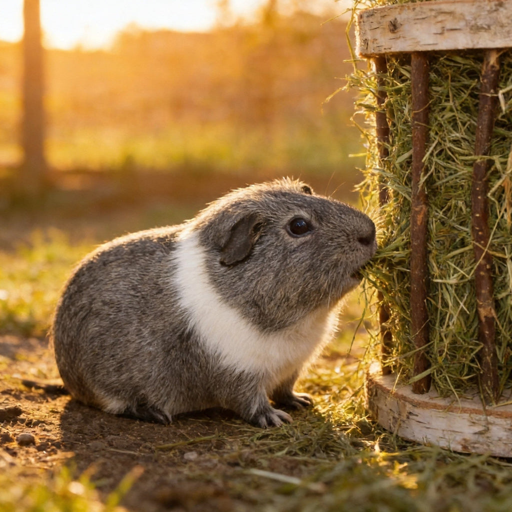 🌿🐹 Heuraufe „Easy Two“ – Nachhaltig, durchdacht & handgefertigt für deine Meerschweinchen!