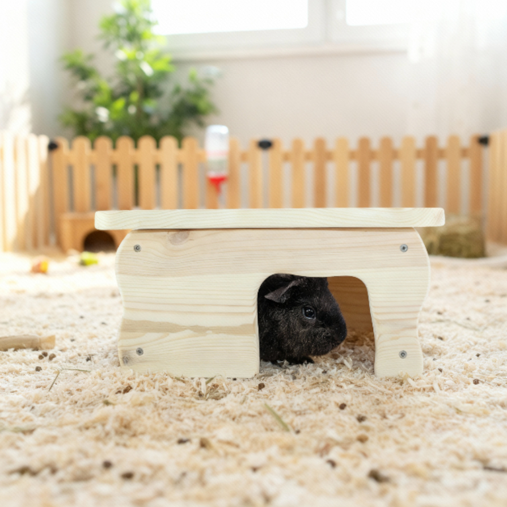 🐹 Farmhaus 1.0 – Gemütliches Schlafhäuschen für Meerschweinchen