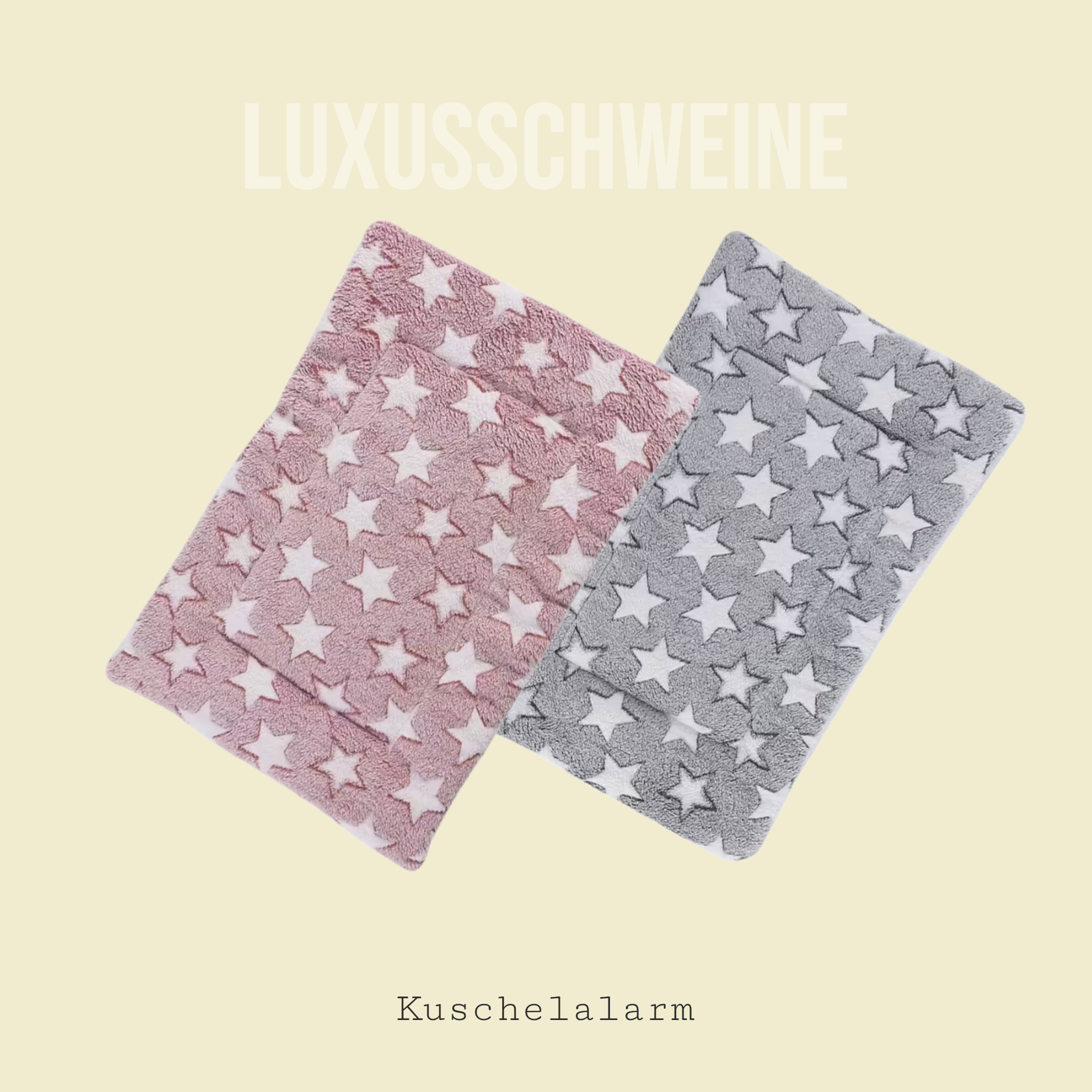 💗 Kuschelbett Sterne groß – weich & gemütlich für Meerschweinchen