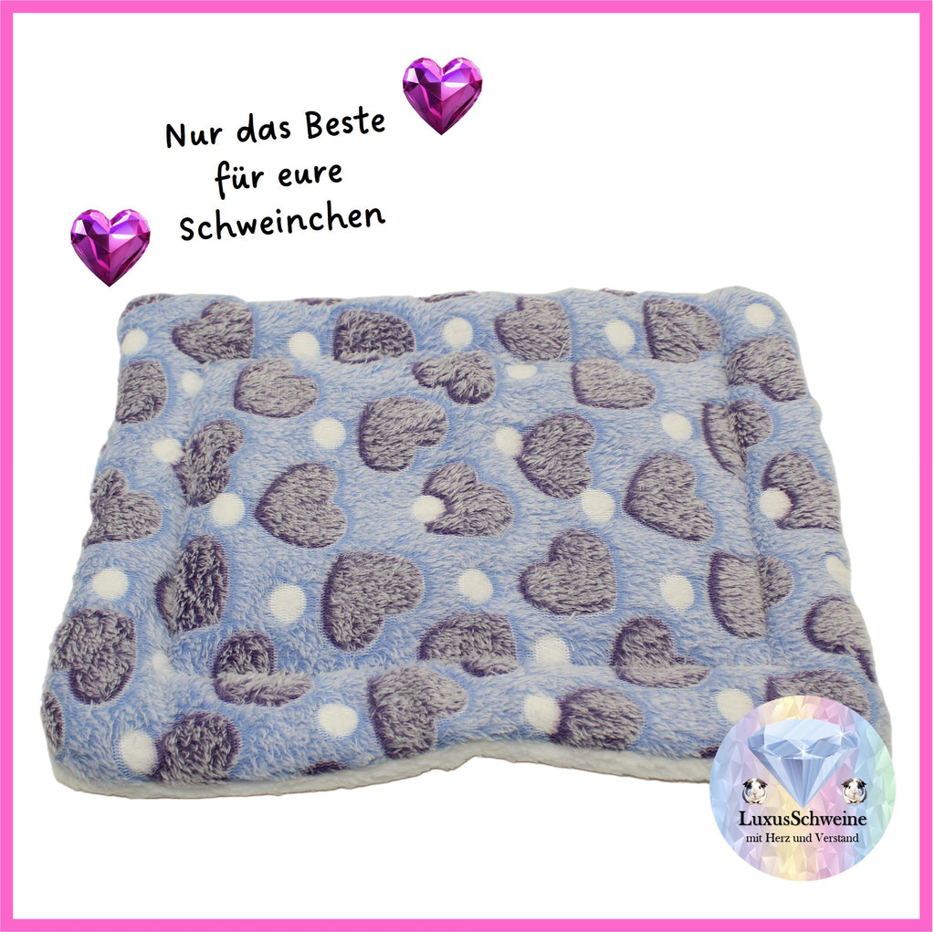 💙 Kuschelbett – Herzen Blau
