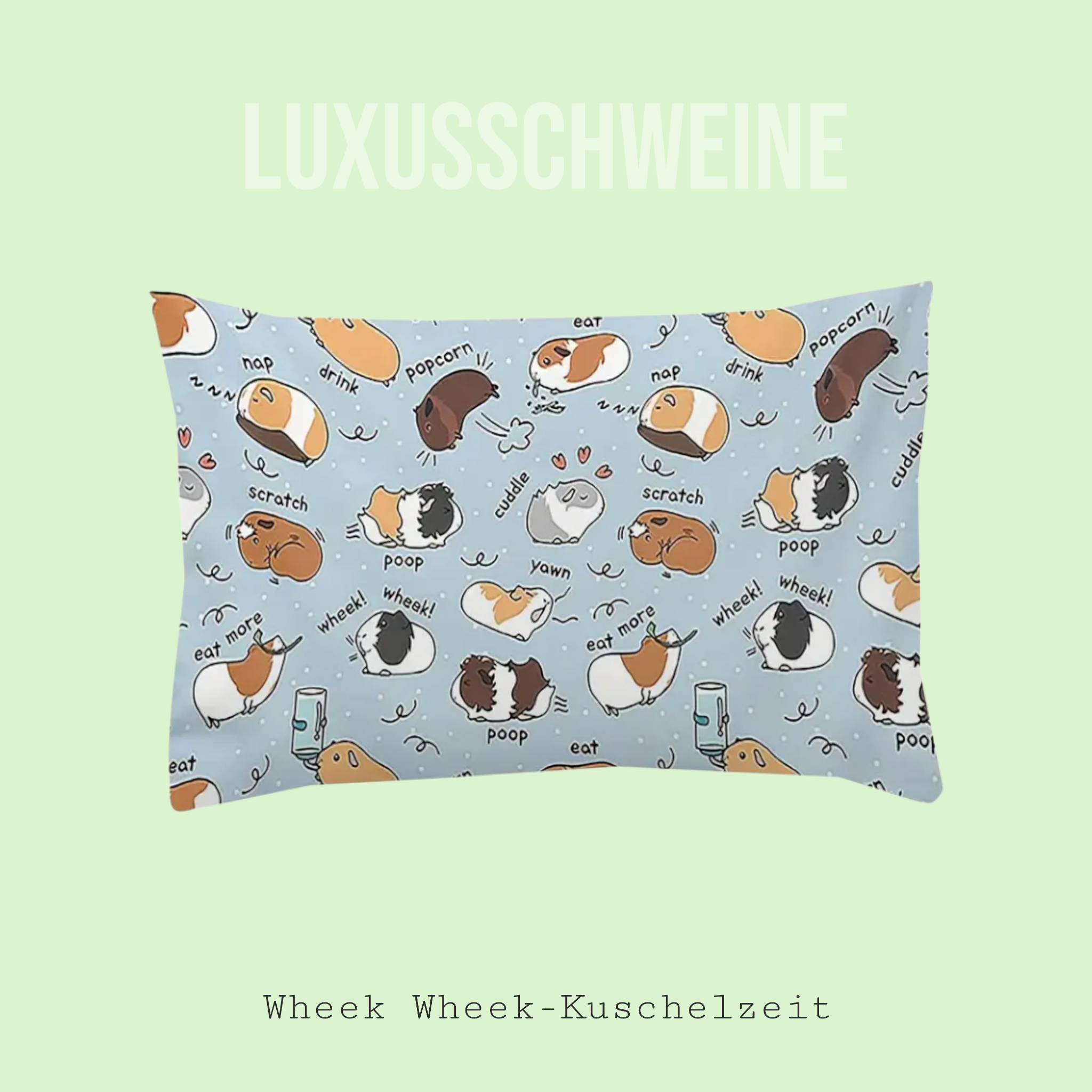 🛋️ Kissen „Meeri Poop Blau“ Länglich – Der humorvolle Hingucker für dein Zuhause (Kopie)